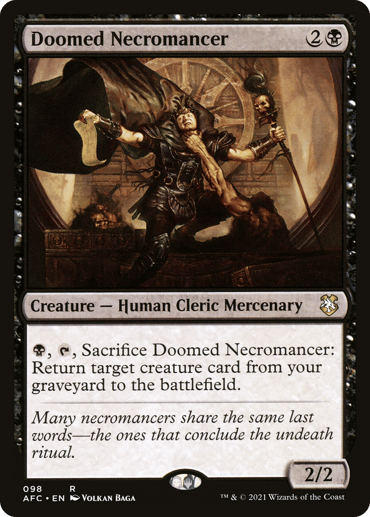 Doomed Necromancer — Forgotten Realms Commander — Magic: The Gathering