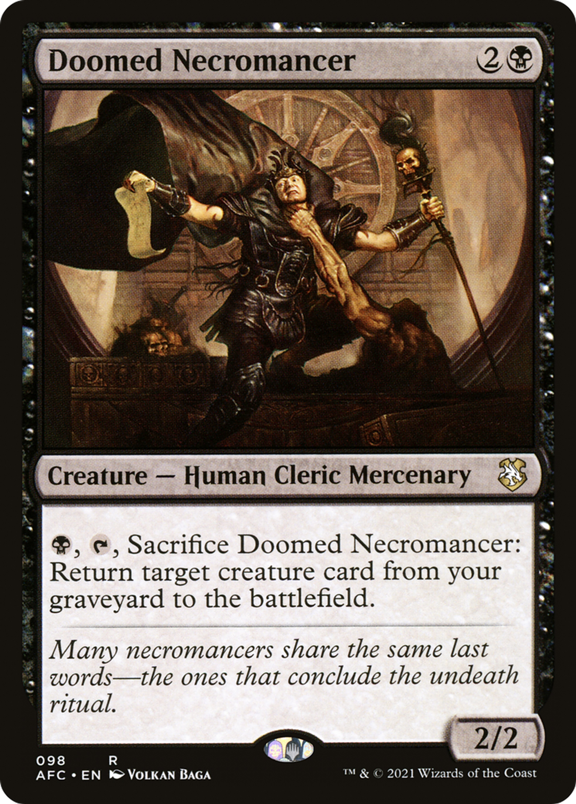 Doomed Necromancer — Forgotten Realms Commander — Magic: The Gathering