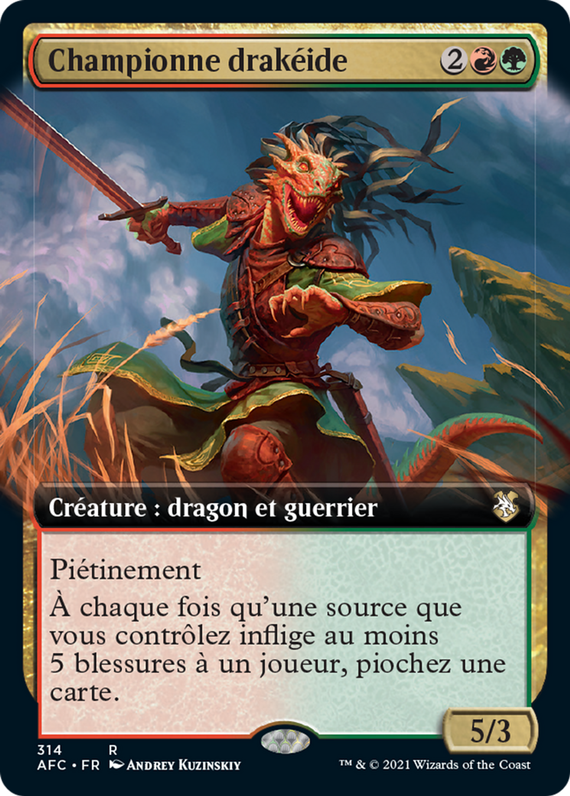 Championne drakéide — Forgotten Realms Commander — Magic: The Gathering