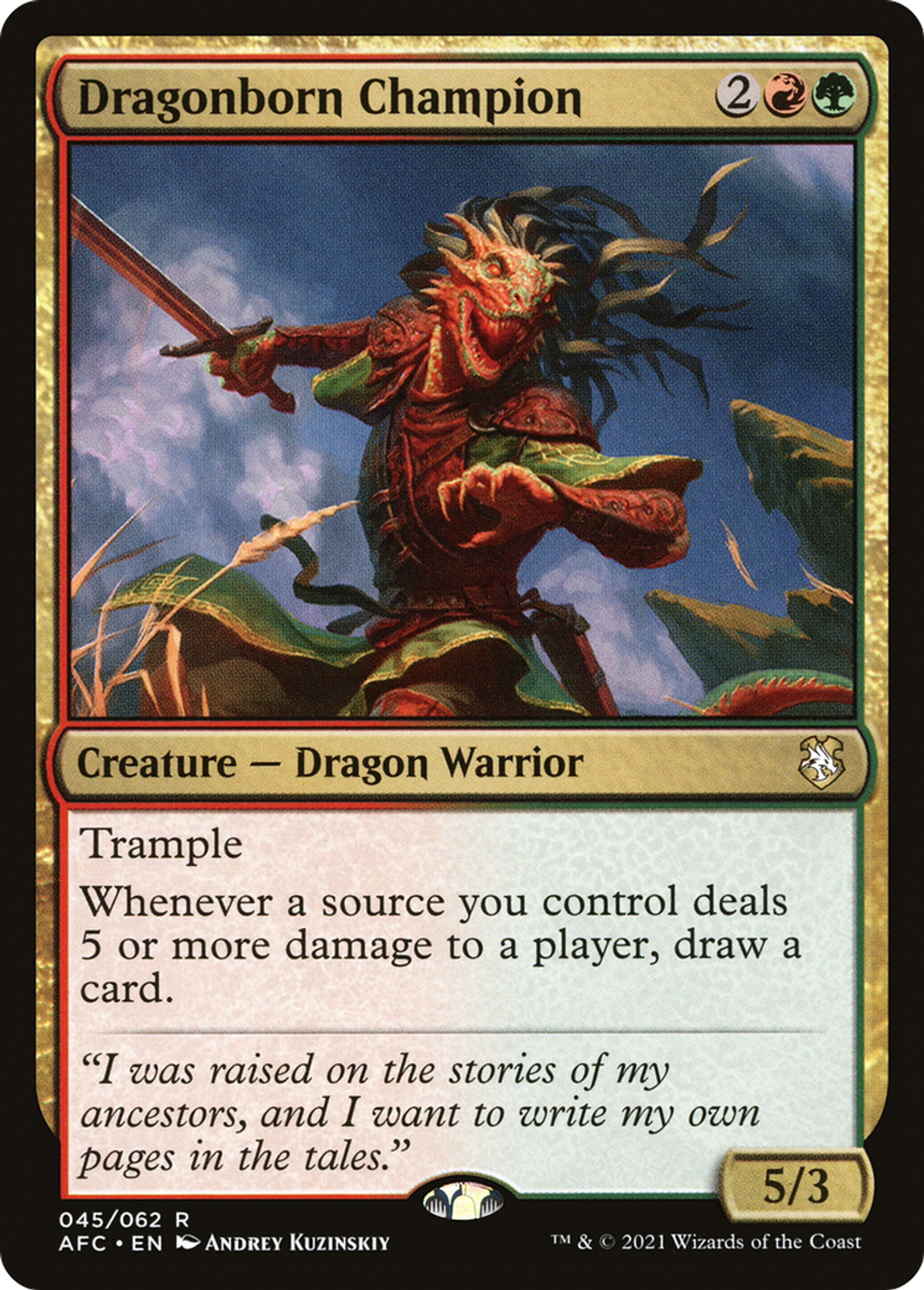 Dragonborn Champion — Forgotten Realms Commander — Magic: The Gathering