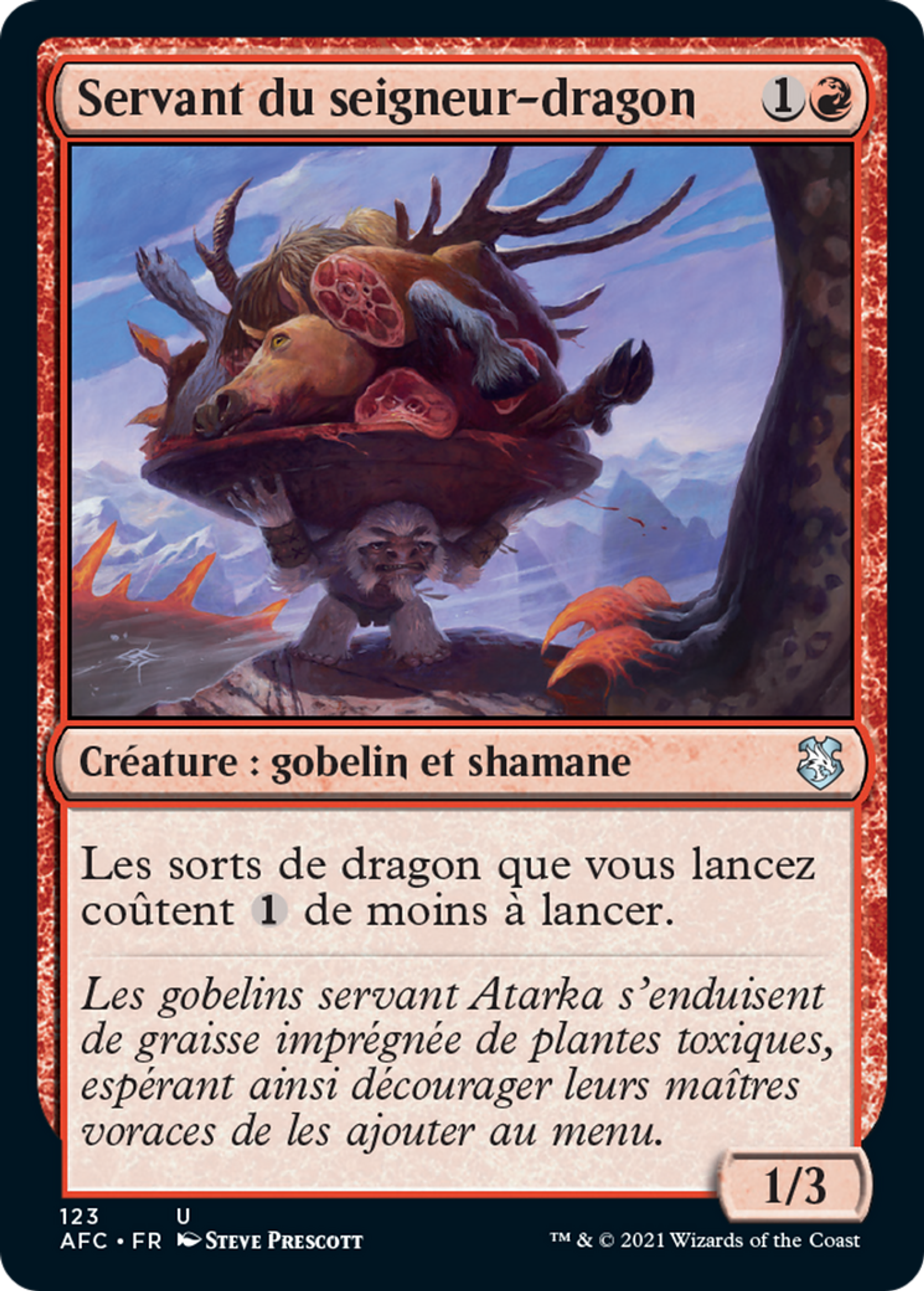 Servant du seigneur-dragon — Forgotten Realms Commander — Magic: The Gathering
