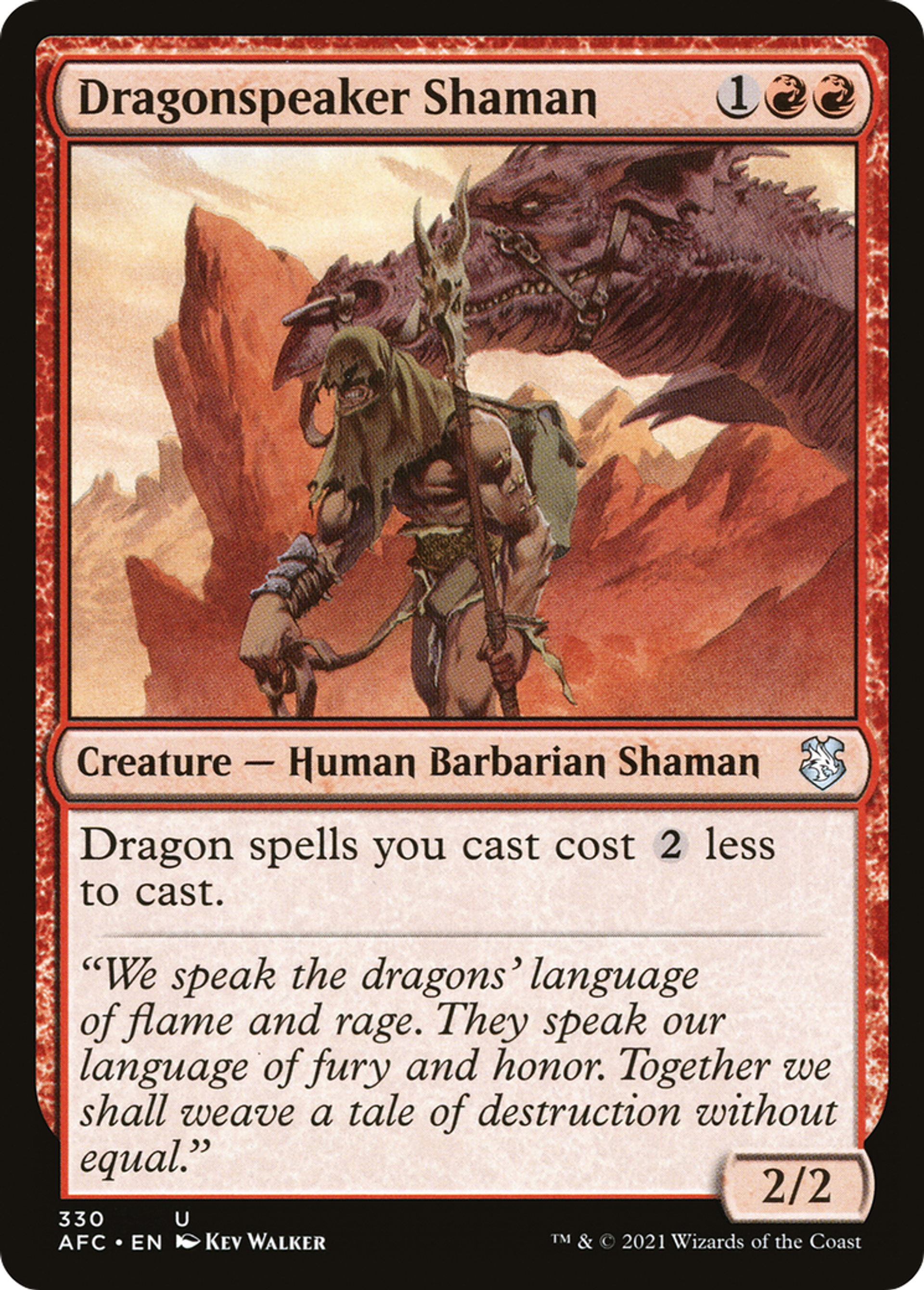 Dragonspeaker Shaman — Forgotten Realms Commander — Magic: The Gathering