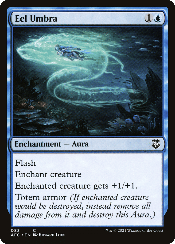 Eel Umbra — Forgotten Realms Commander — Magic: The Gathering