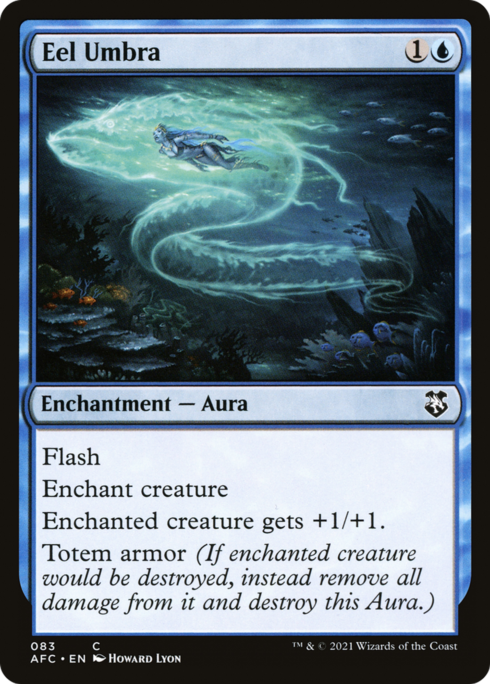 Eel Umbra — Forgotten Realms Commander — Magic: The Gathering
