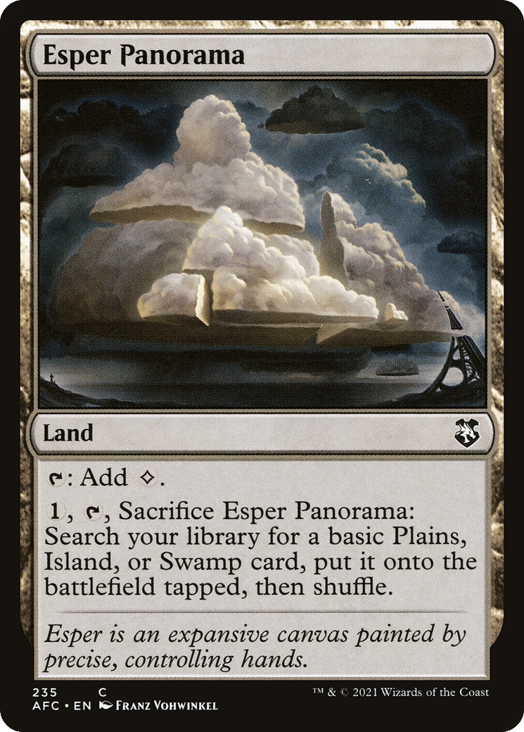 Esper Panorama — Forgotten Realms Commander — Magic: The Gathering