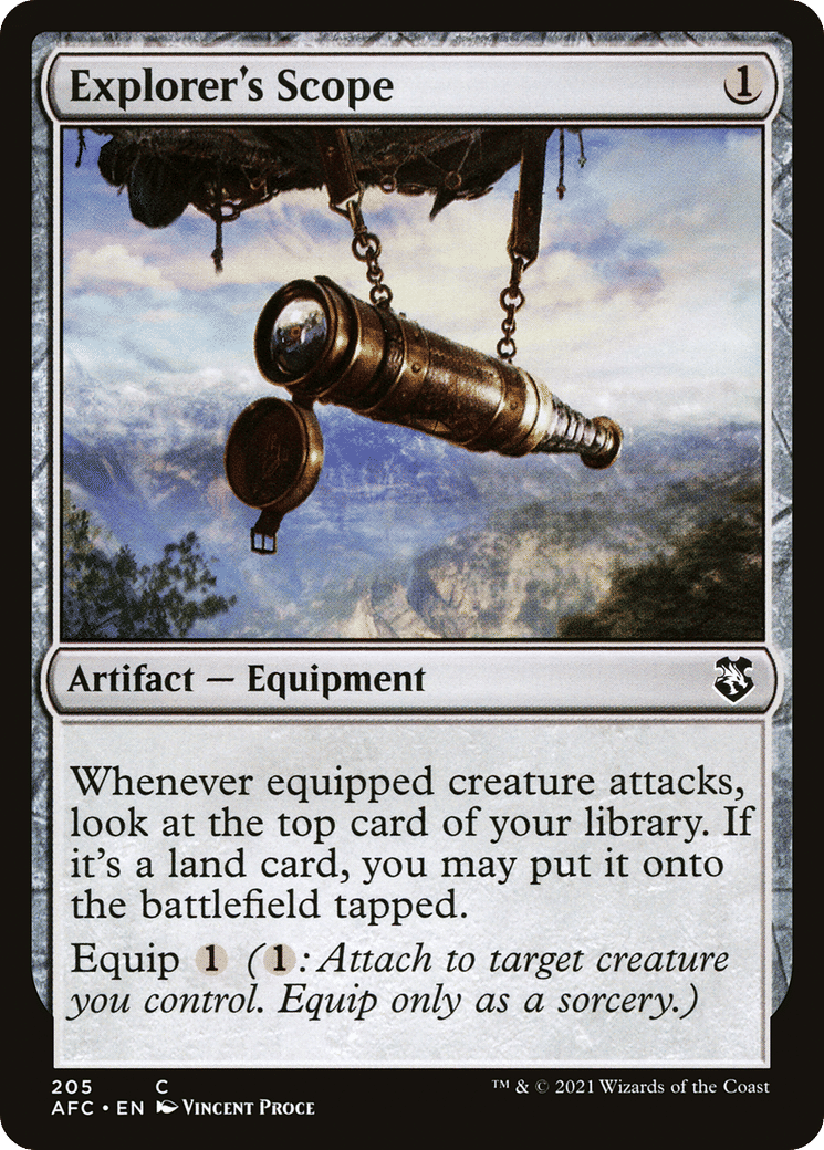 Explorer's Scope — Forgotten Realms Commander — Magic: The Gathering