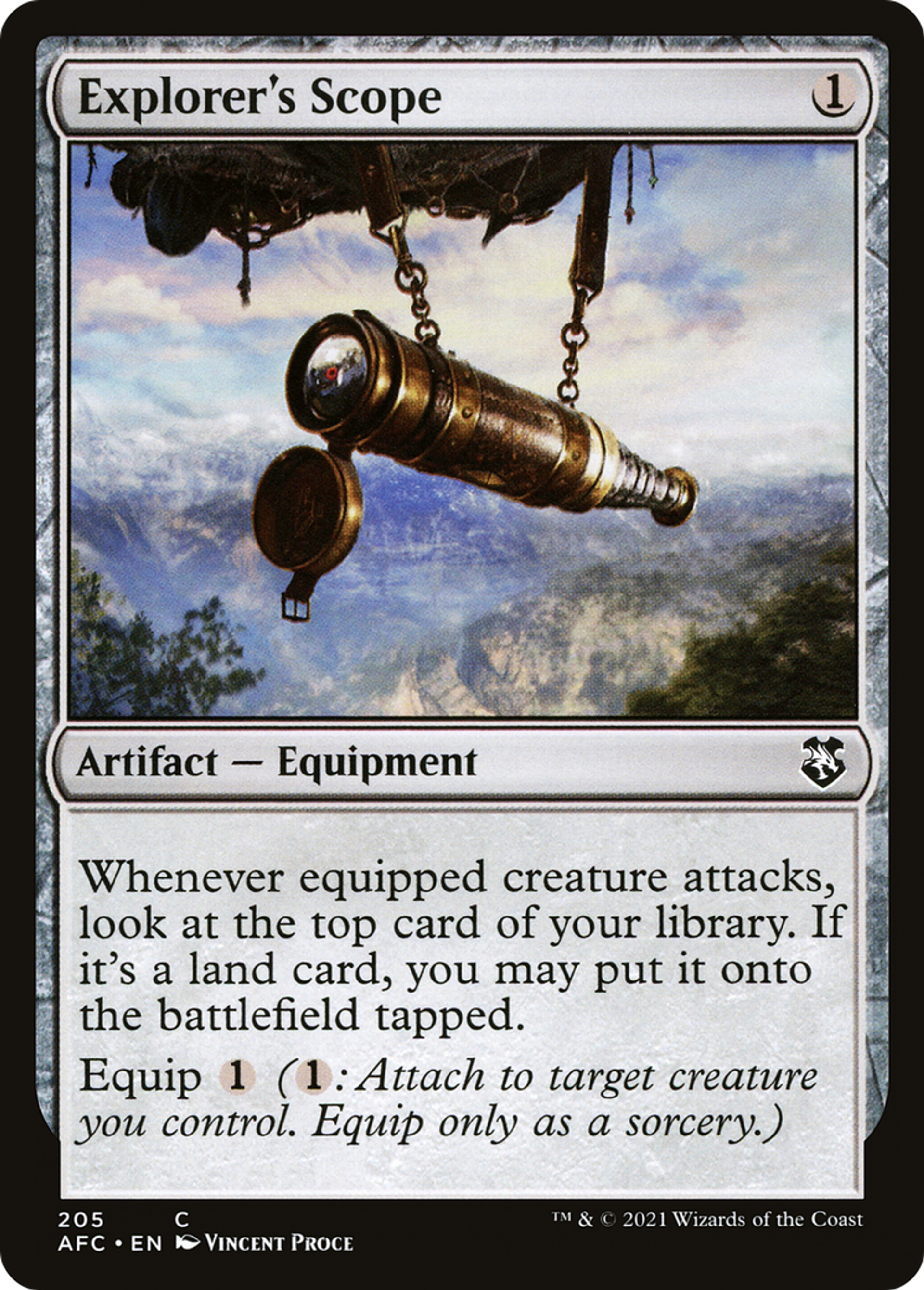 Longue-vue de l'explorateur — Forgotten Realms Commander — Magic: The Gathering