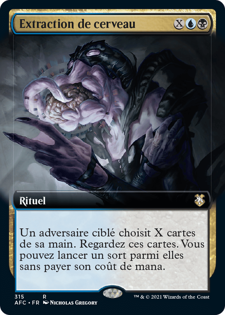 Extraction de cerveau — Forgotten Realms Commander — Magic: The Gathering