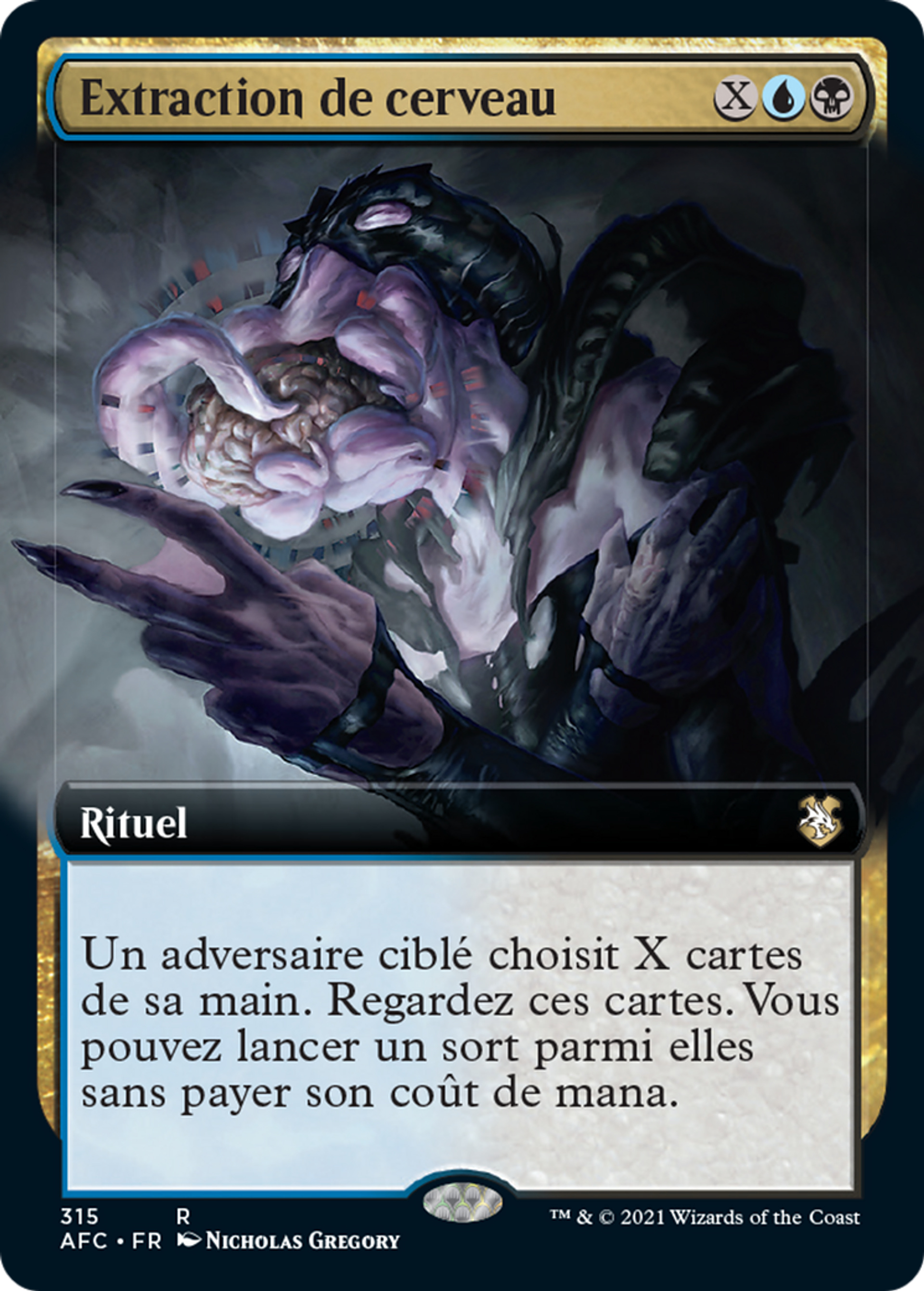 Extraction de cerveau — Forgotten Realms Commander — Magic: The Gathering