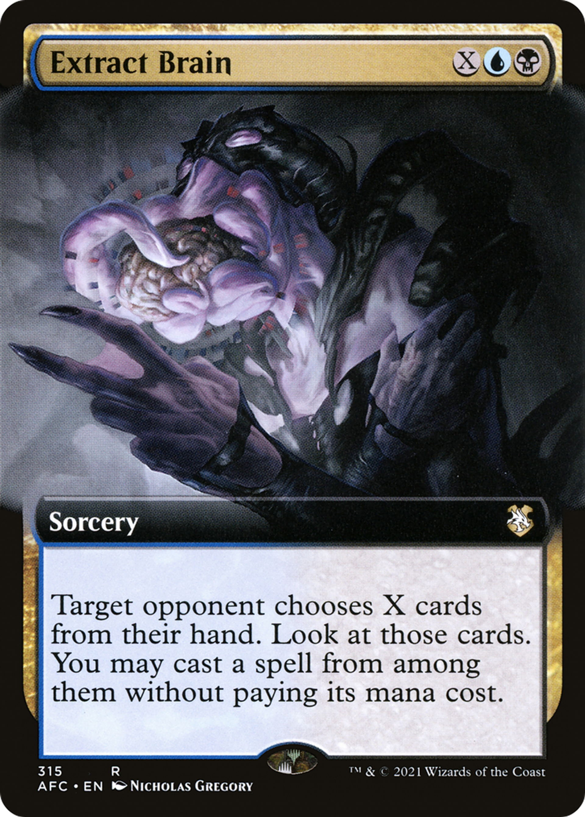 Extract Brain — Forgotten Realms Commander — Magic: The Gathering