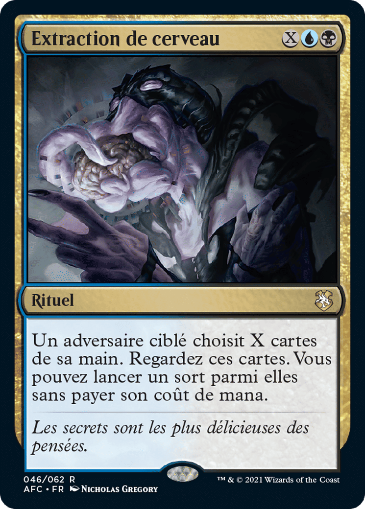 Extraction de cerveau — Forgotten Realms Commander — Magic: The Gathering