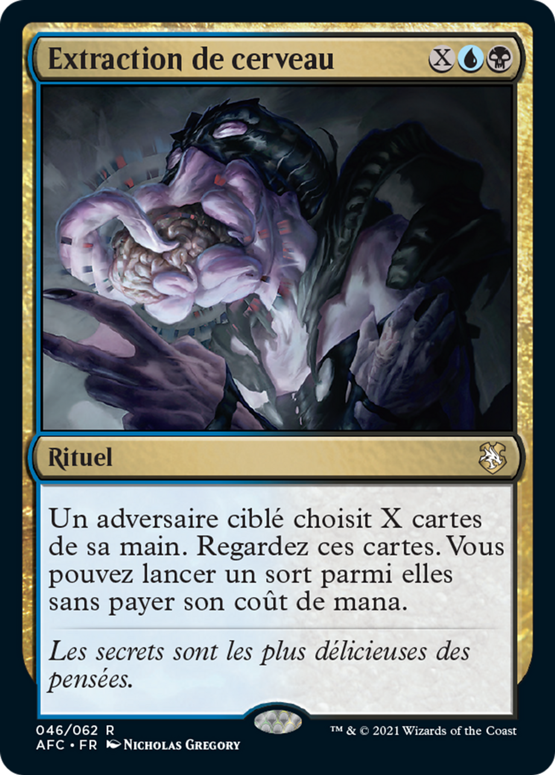 Extraction de cerveau — Forgotten Realms Commander — Magic: The Gathering