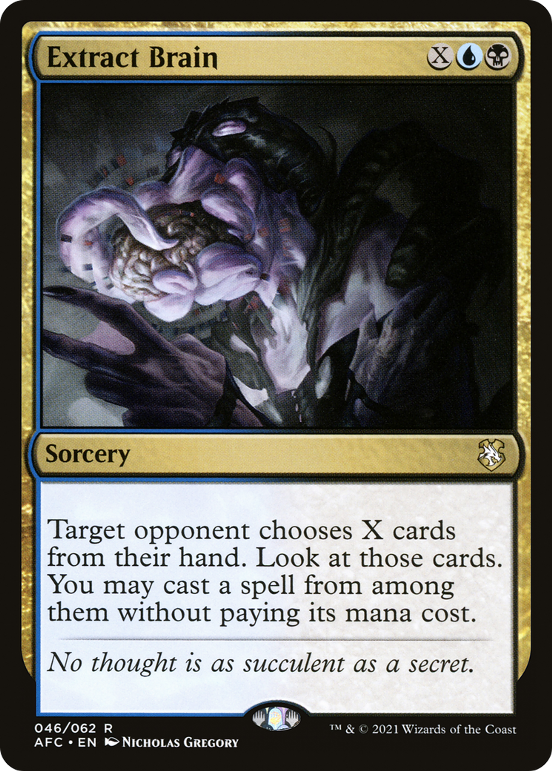 Extract Brain — Forgotten Realms Commander — Magic: The Gathering