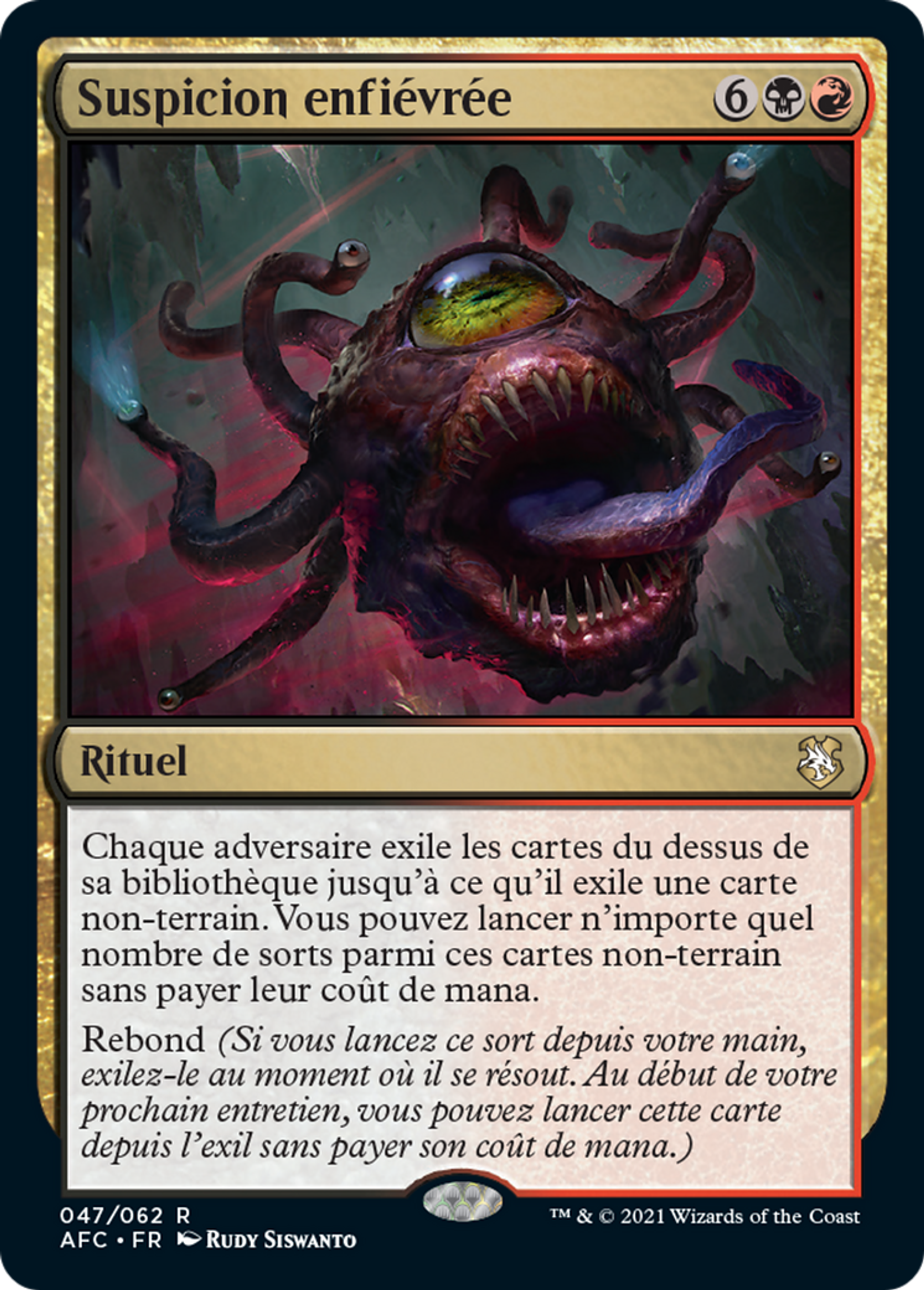 Suspicion enfiévrée — Forgotten Realms Commander — Magic: The Gathering