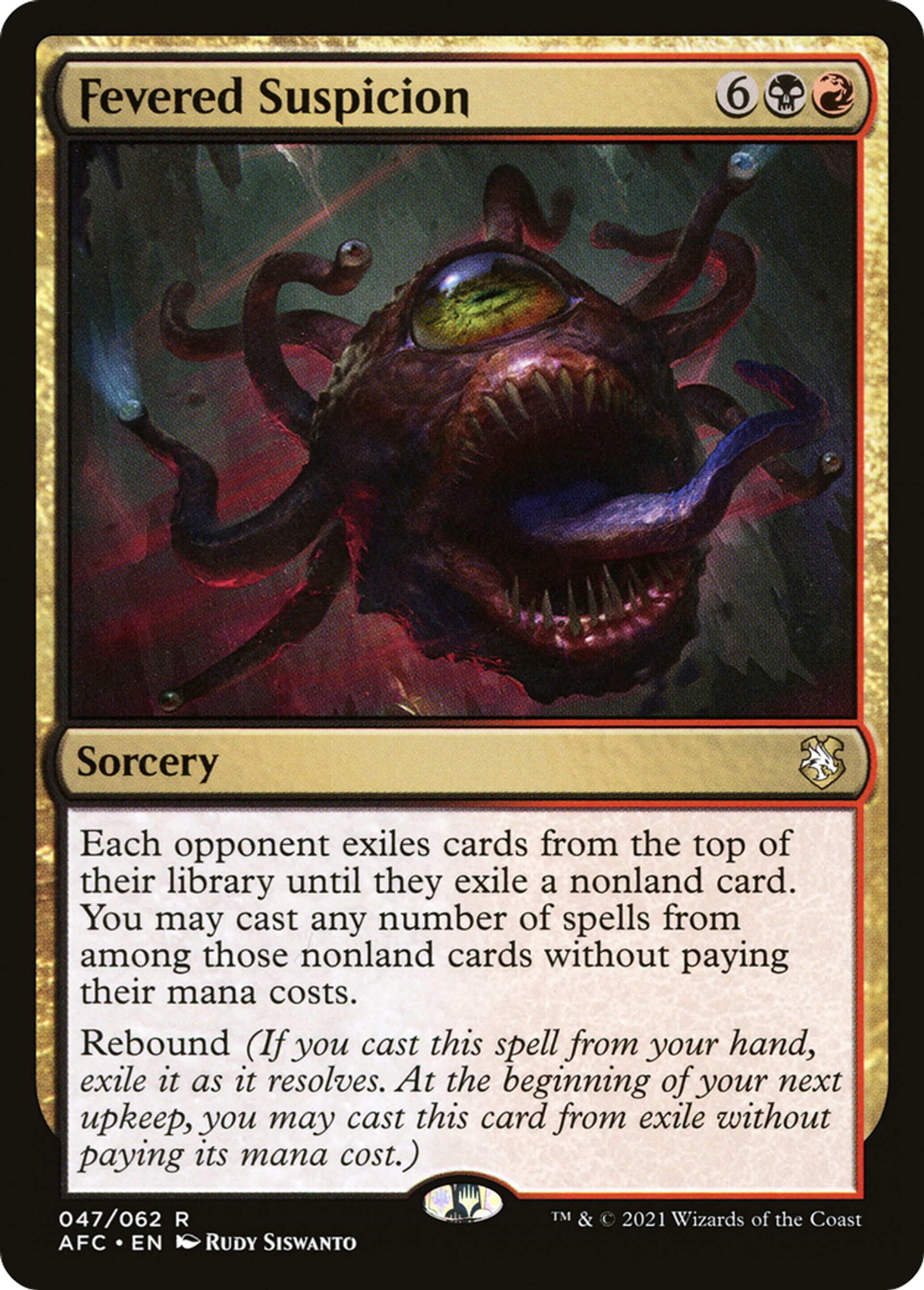 Suspicion enfiévrée — Forgotten Realms Commander — Magic: The Gathering
