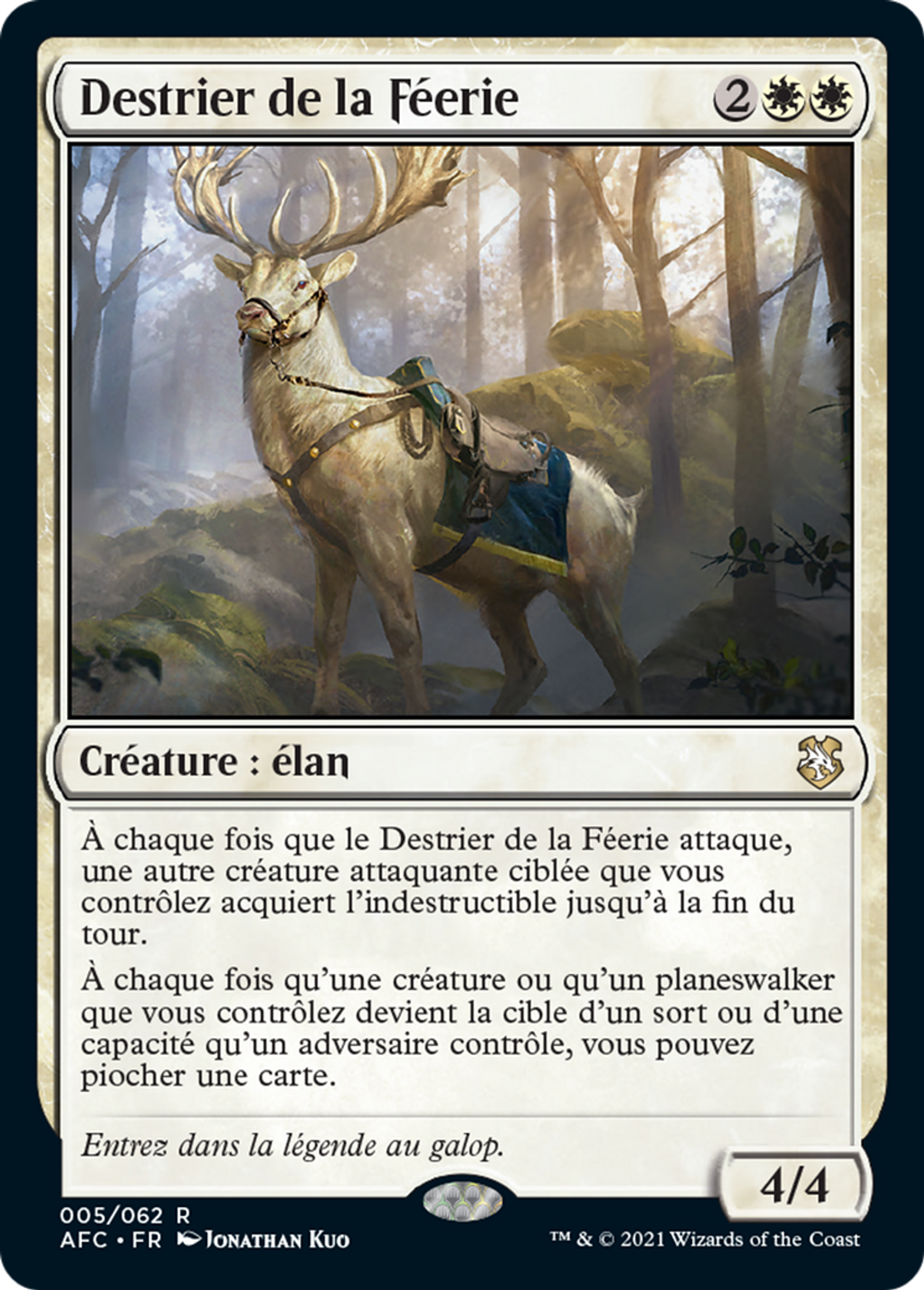 Destrier de la Féerie — Forgotten Realms Commander — Magic: The Gathering