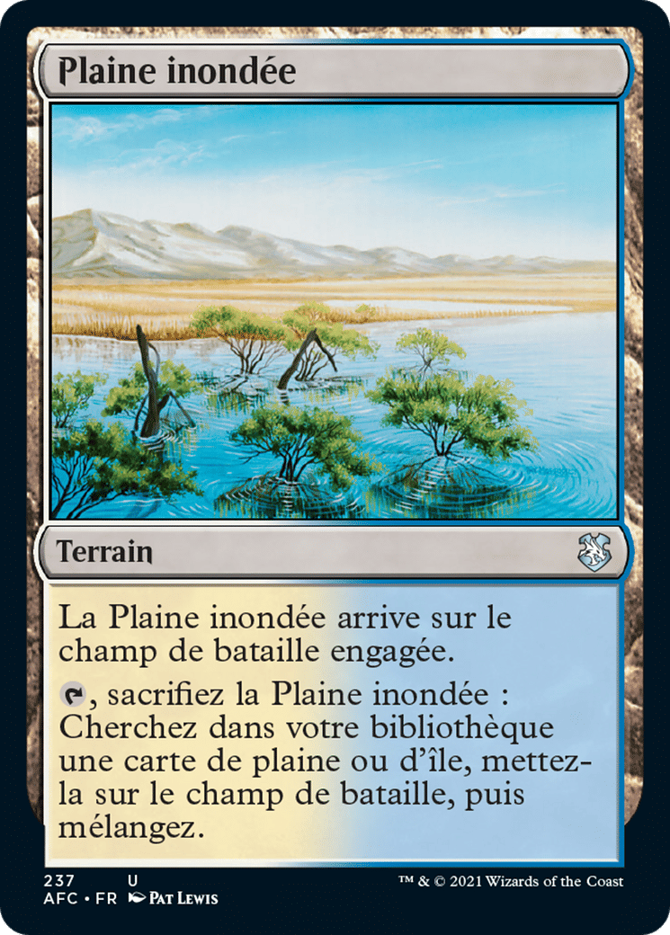 Plaine inondée — Forgotten Realms Commander — Magic: The Gathering