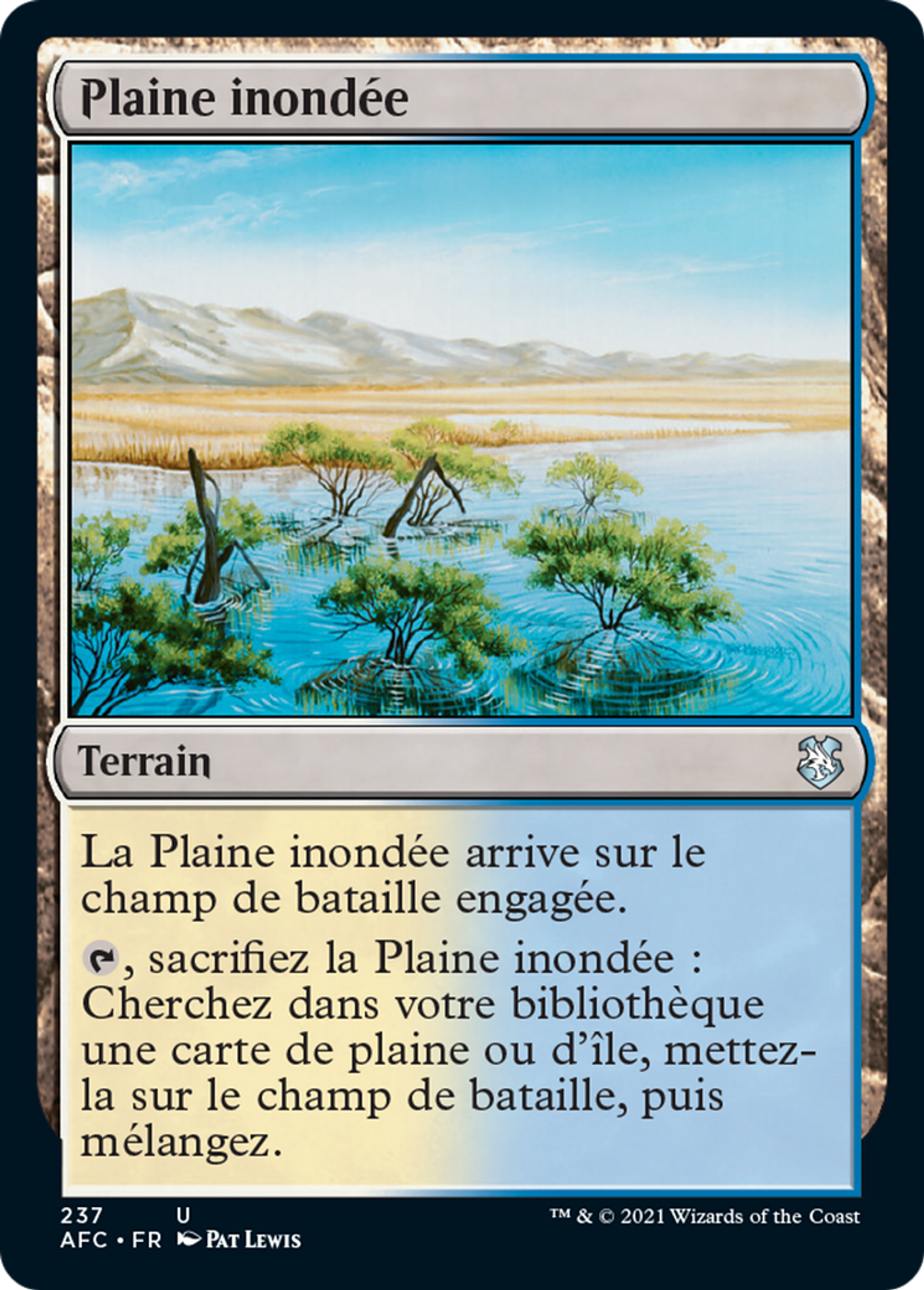 Plaine inondée — Forgotten Realms Commander — Magic: The Gathering