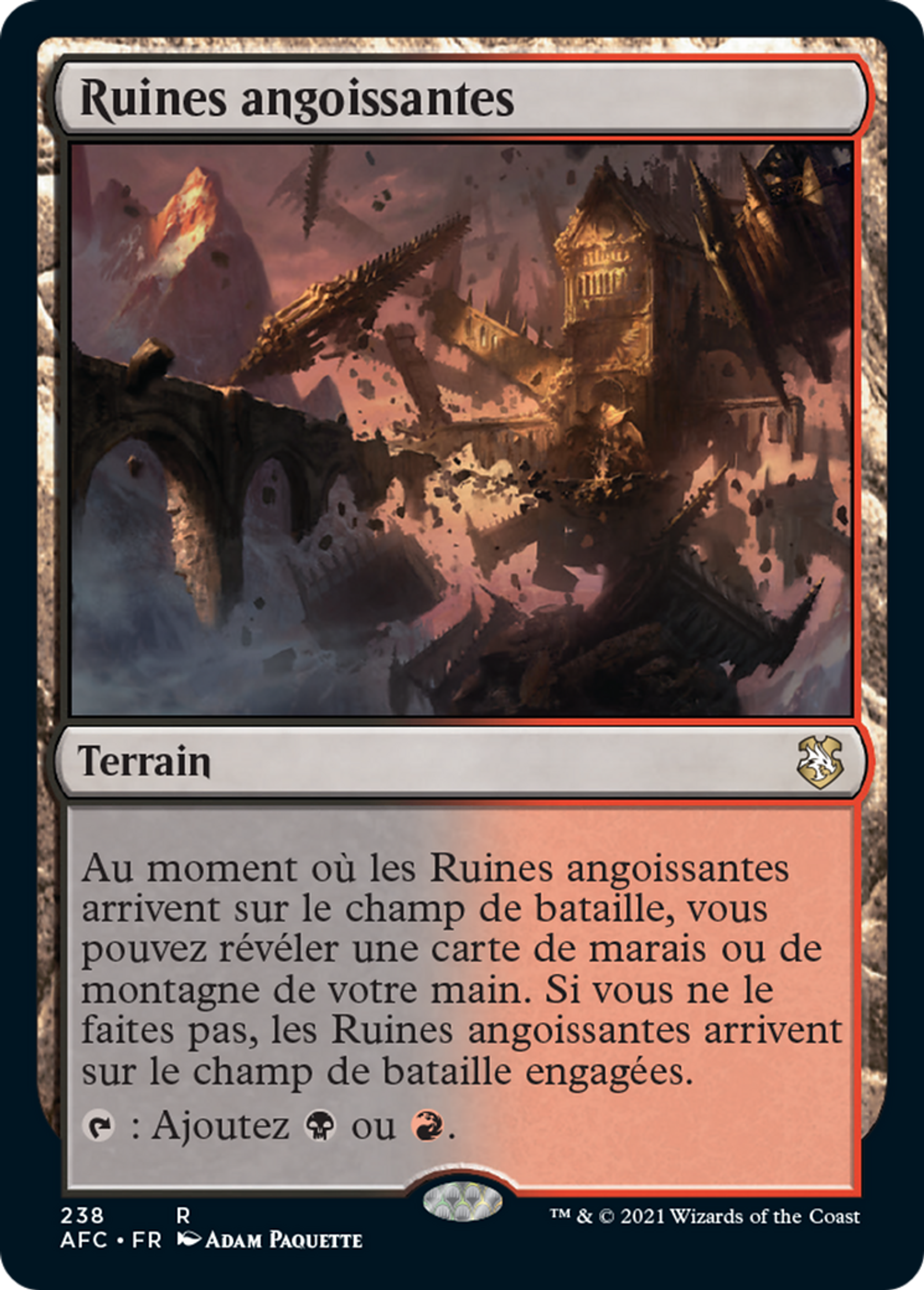 Ruines angoissantes — Forgotten Realms Commander — Magic: The Gathering