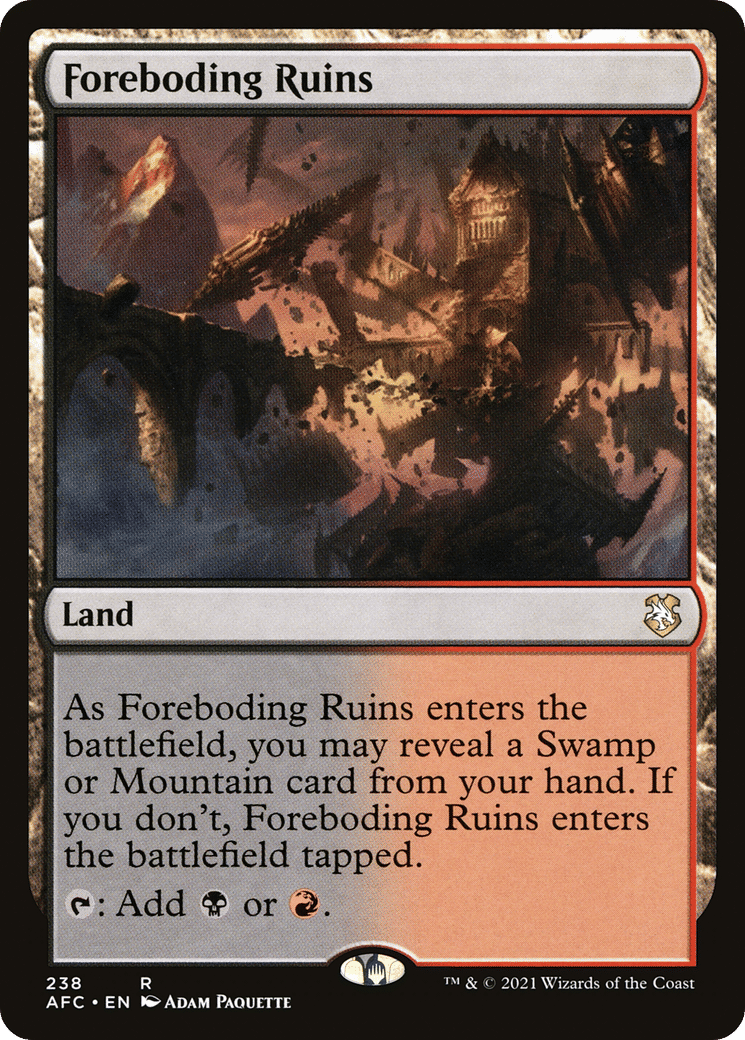 Foreboding Ruins — Forgotten Realms Commander — Magic: The Gathering