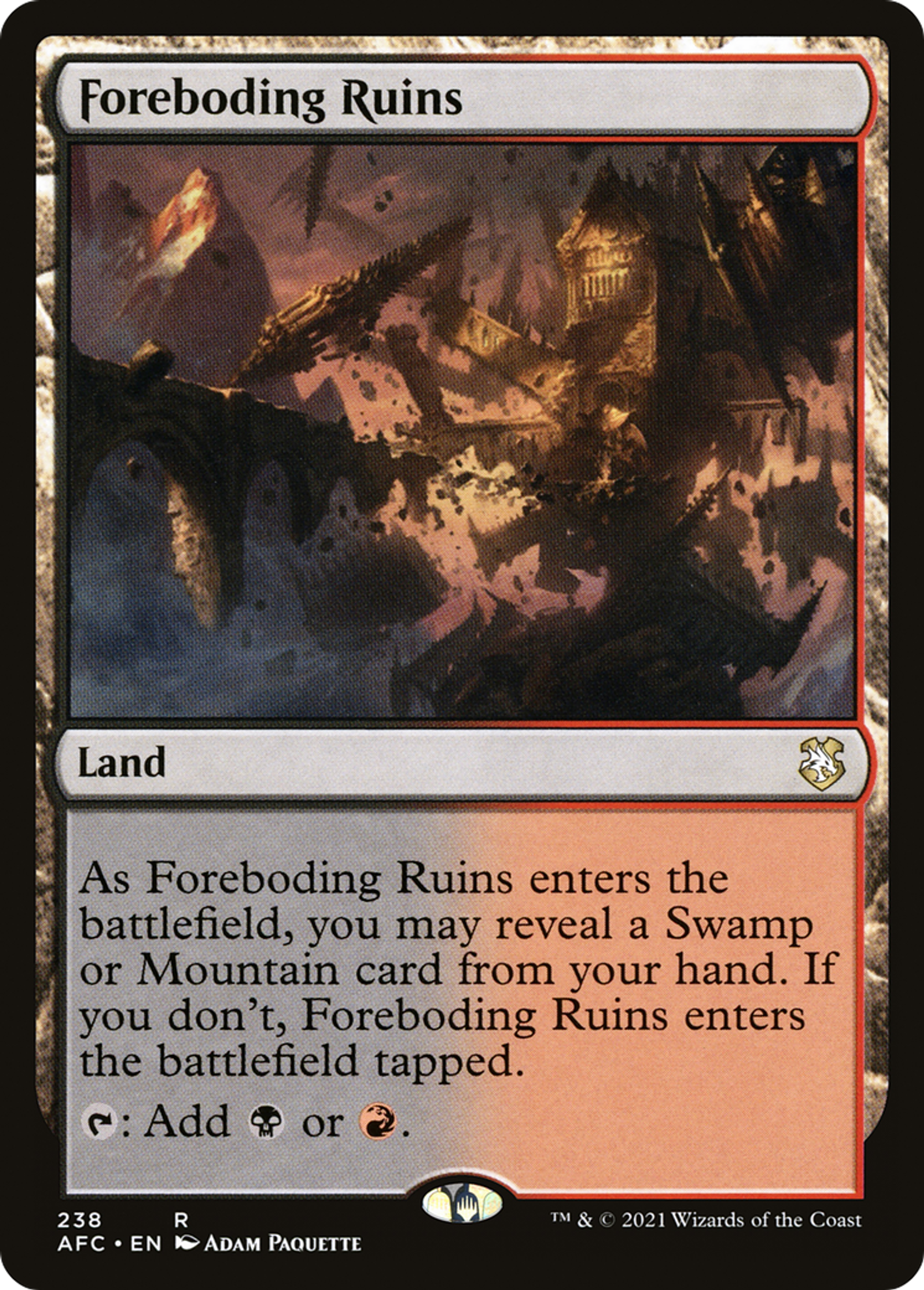 Ruines angoissantes — Forgotten Realms Commander — Magic: The Gathering