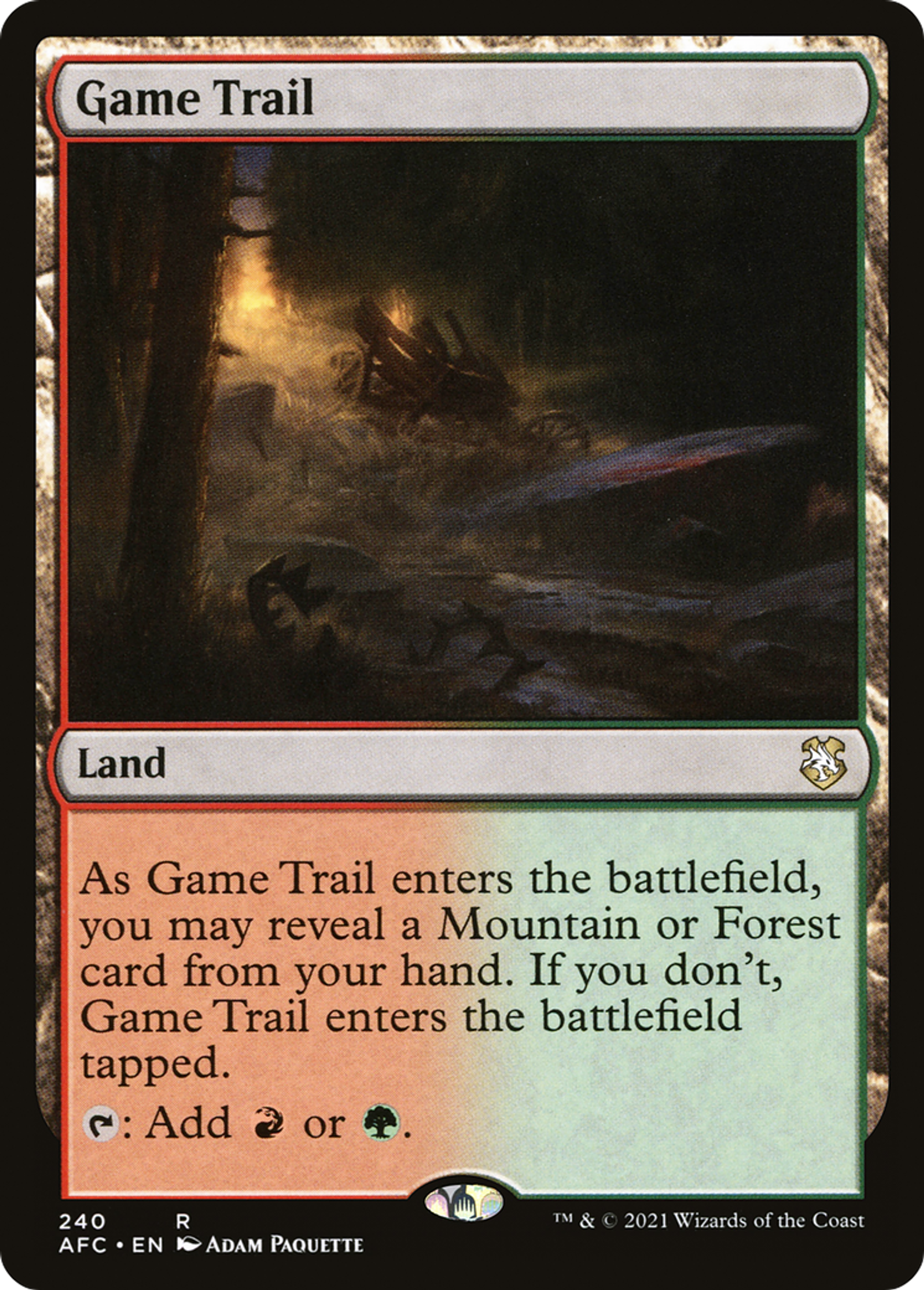 Piste du gibier — Forgotten Realms Commander — Magic: The Gathering