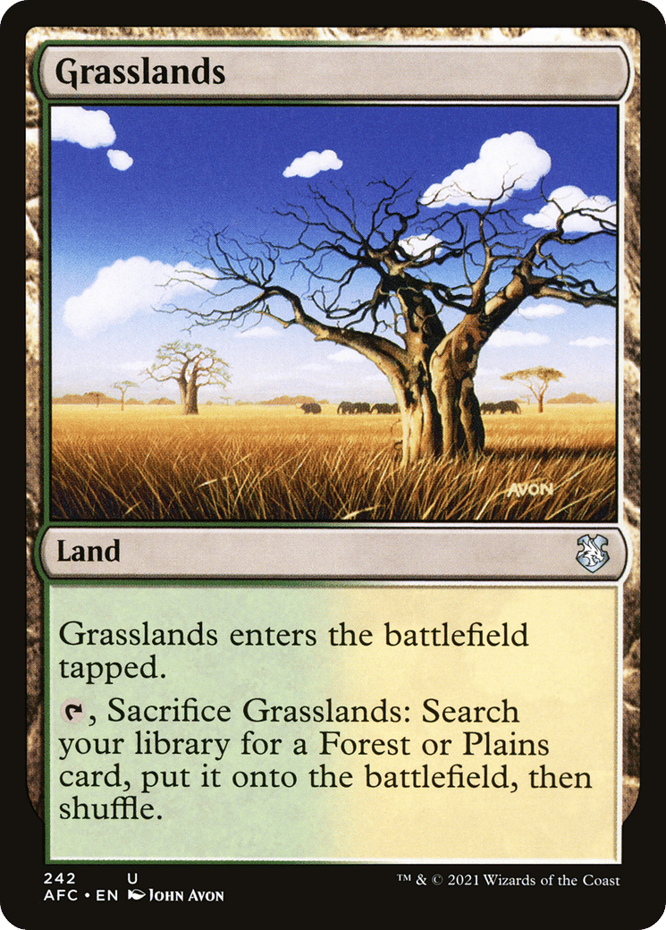 Grasslands — Forgotten Realms Commander — Magic: The Gathering