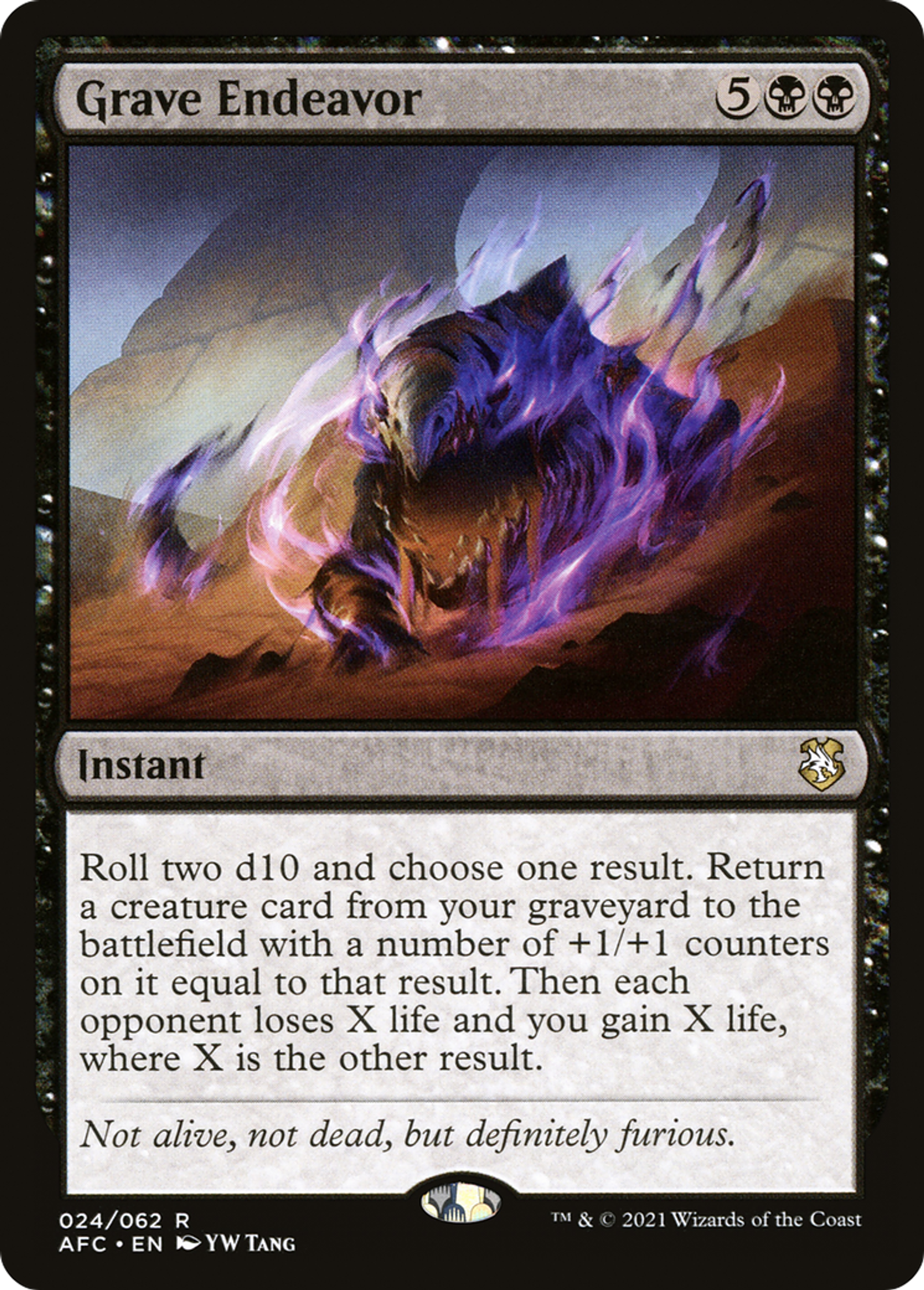 Grave Endeavor — Forgotten Realms Commander — Magic: The Gathering