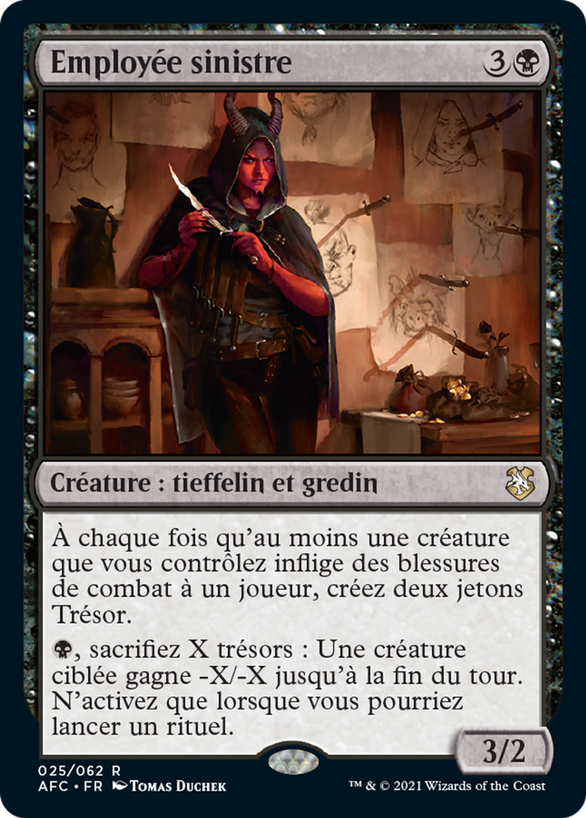 Employée sinistre — Forgotten Realms Commander — Magic: The Gathering