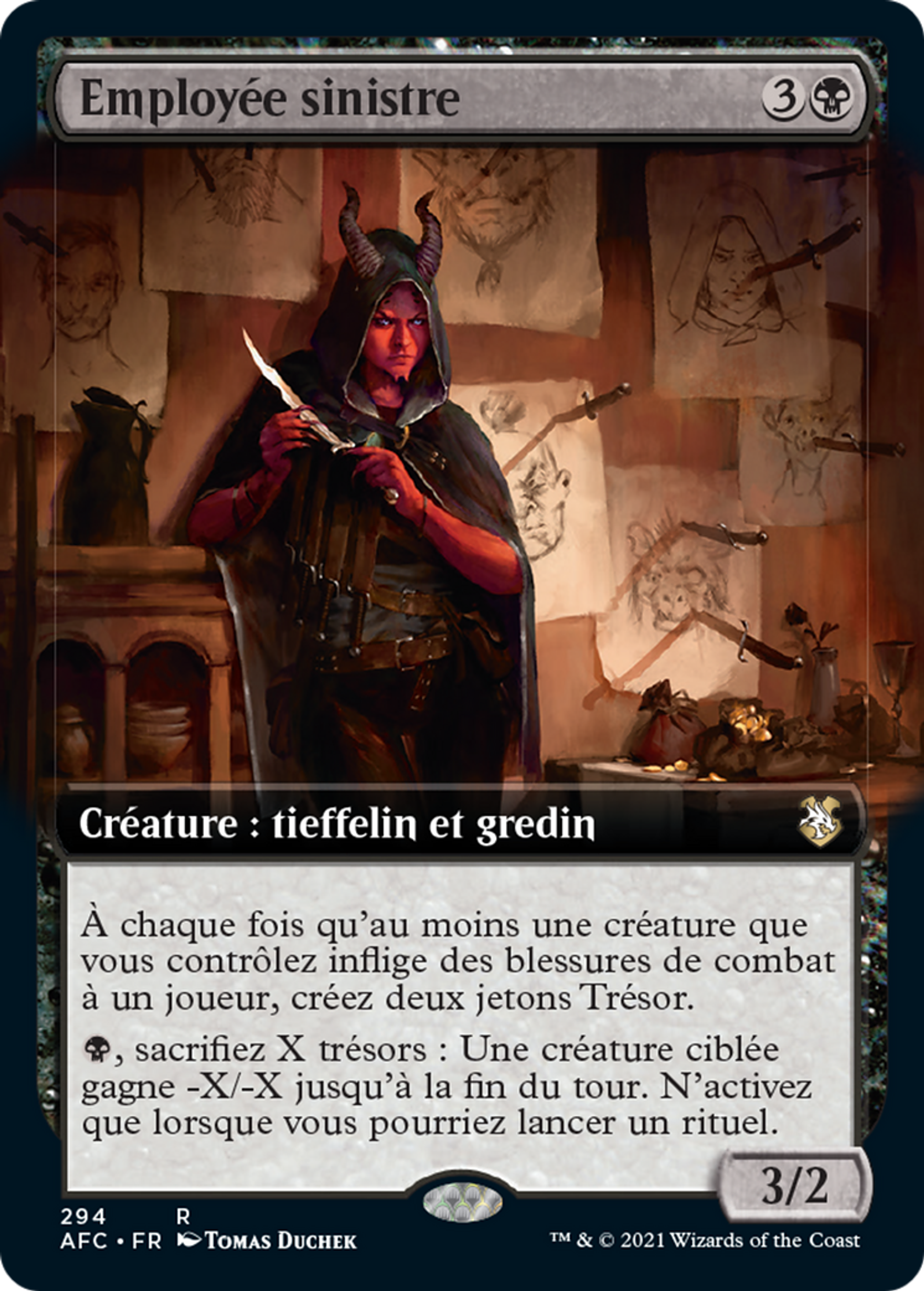 Employée sinistre — Forgotten Realms Commander — Magic: The Gathering