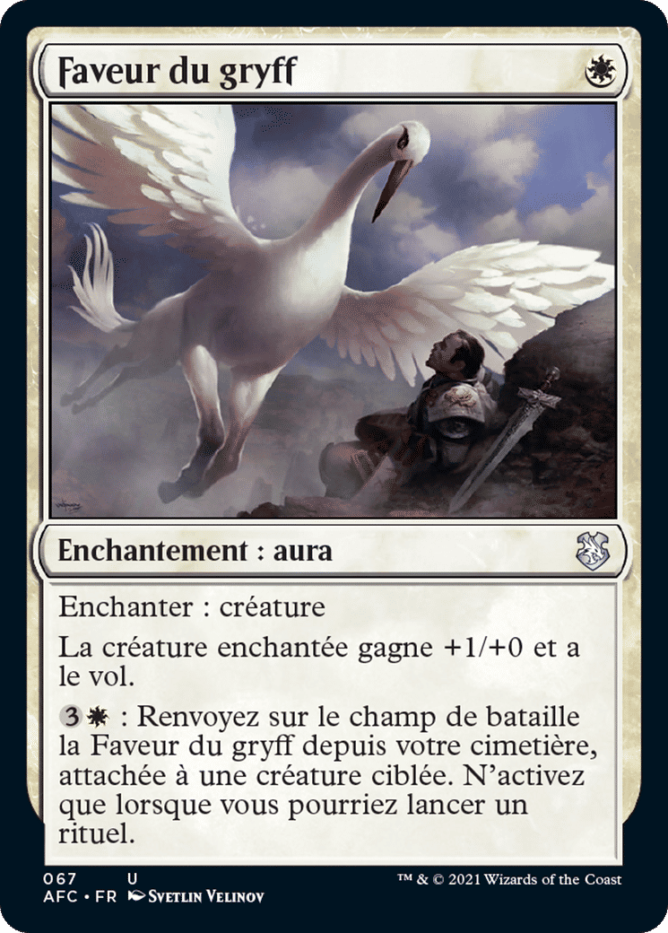 Faveur du gryff — Forgotten Realms Commander — Magic: The Gathering