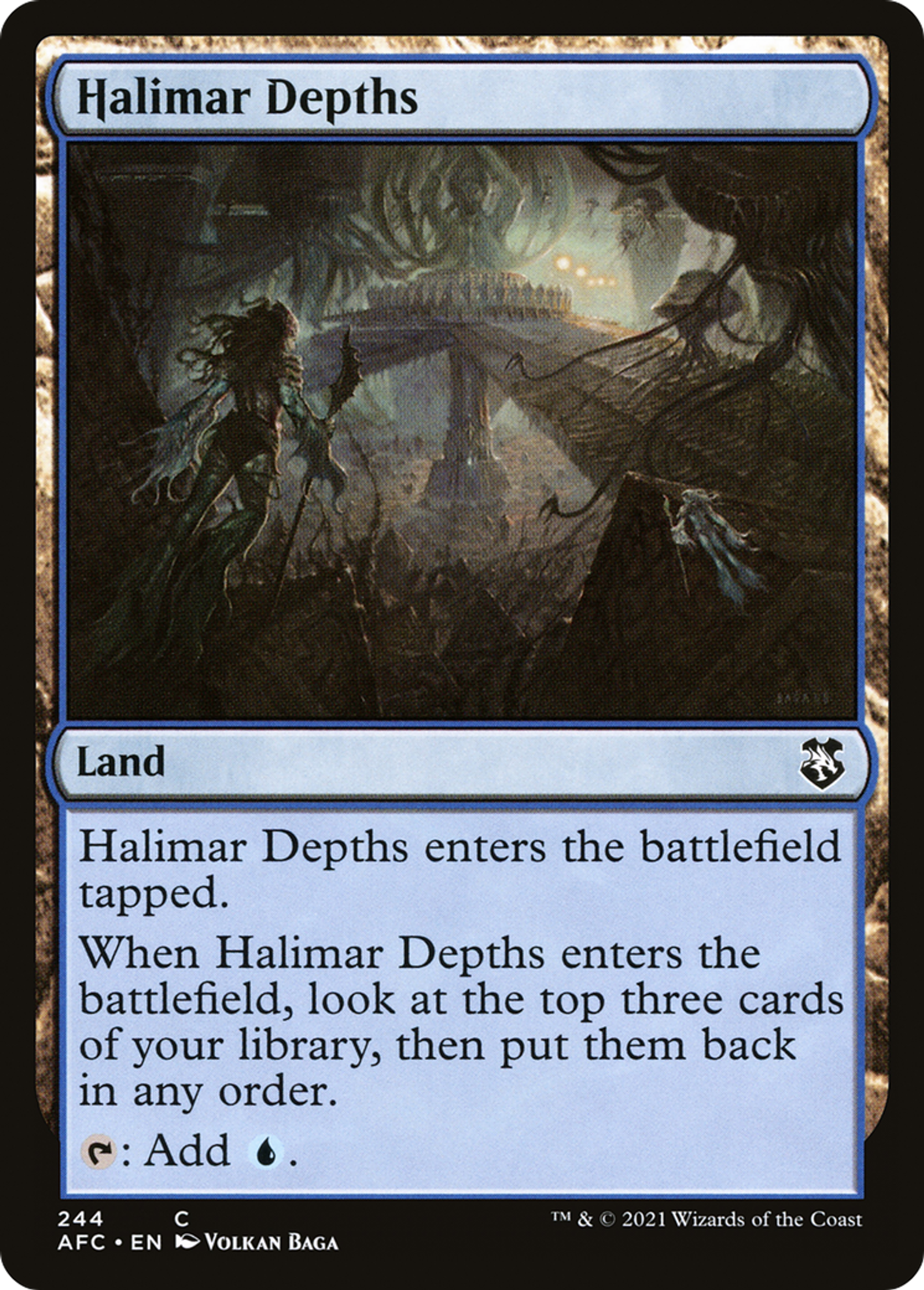 Profondeurs de Halimar — Forgotten Realms Commander — Magic: The Gathering