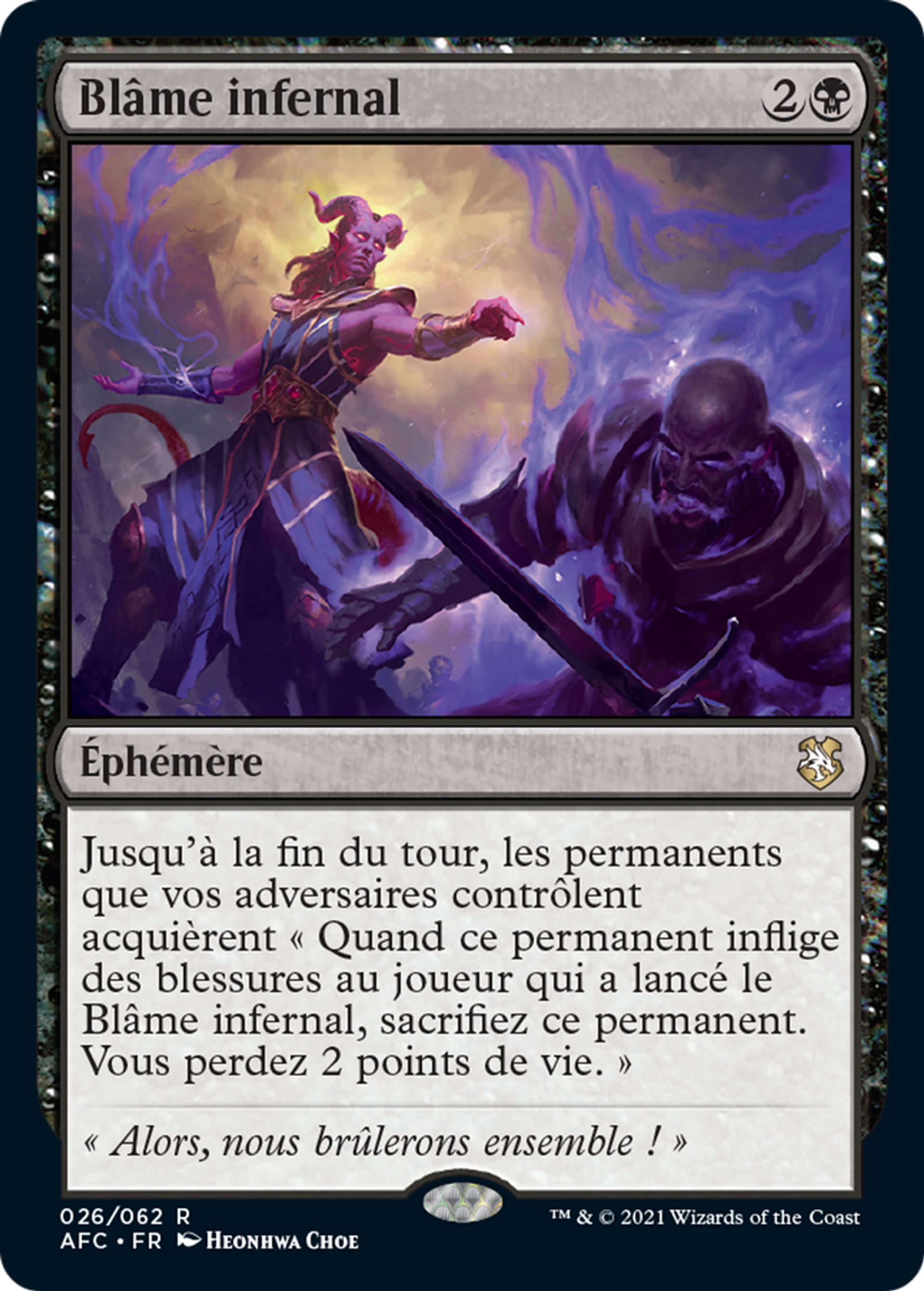 Blâme infernal — Forgotten Realms Commander — Magic: The Gathering
