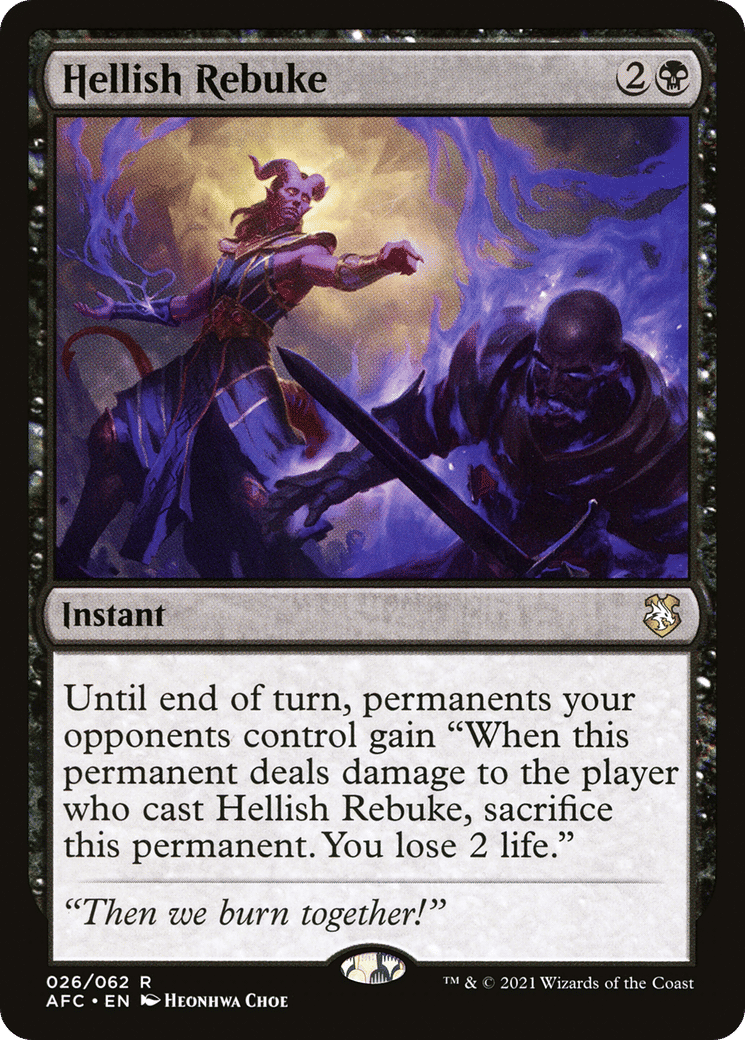 Hellish Rebuke — Forgotten Realms Commander — Magic: The Gathering