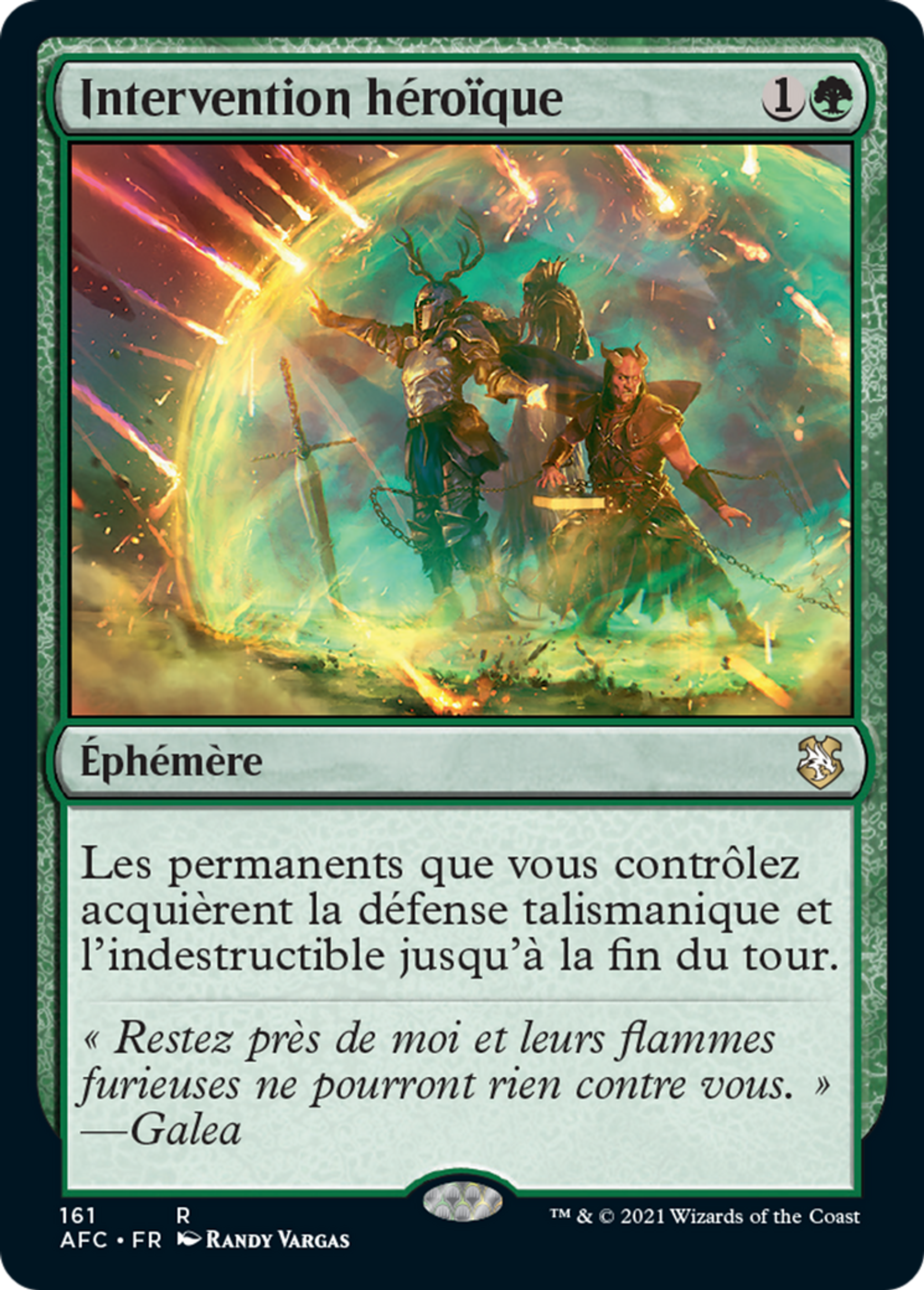 Intervention héroïque — Forgotten Realms Commander — Magic: The Gathering