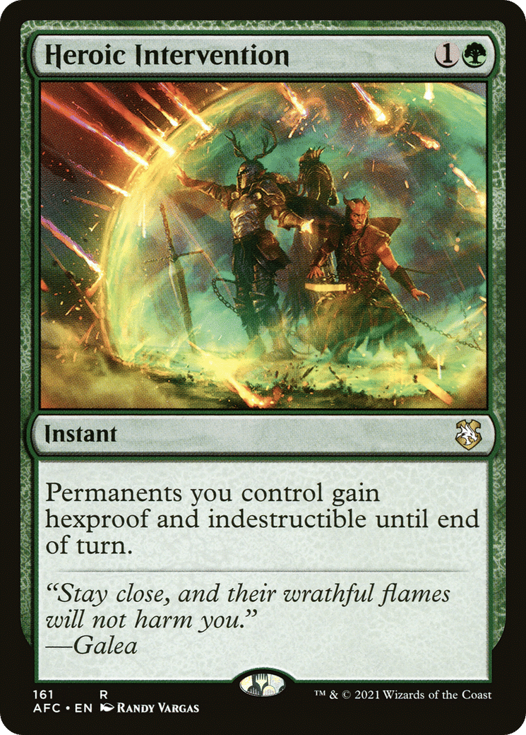 Heroic Intervention — Forgotten Realms Commander — Magic: The Gathering