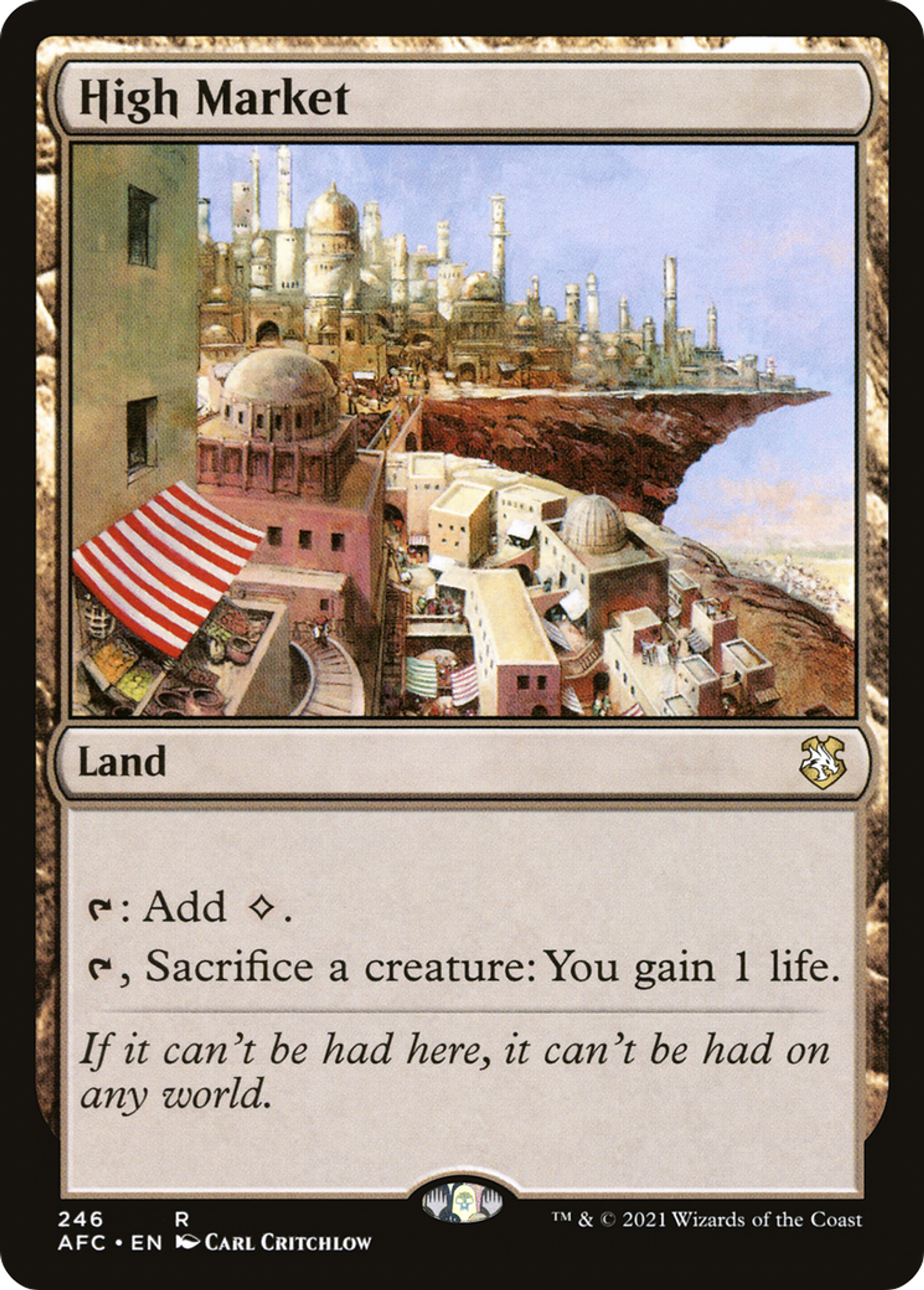 Haut marché — Forgotten Realms Commander — Magic: The Gathering