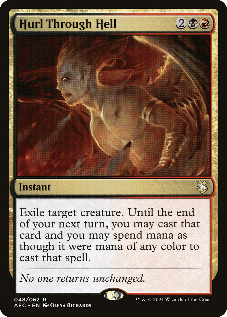 Hurl Through Hell — Forgotten Realms Commander — Magic: The Gathering