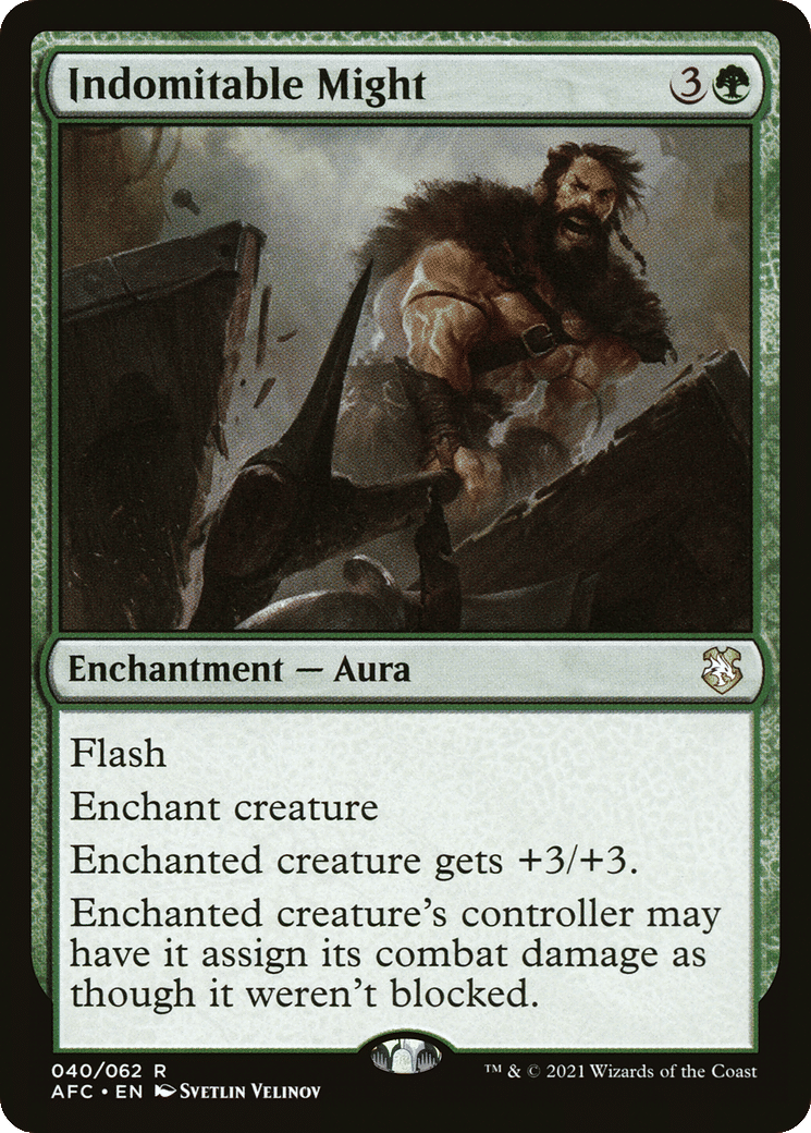 Indomitable Might — Forgotten Realms Commander — Magic: The Gathering