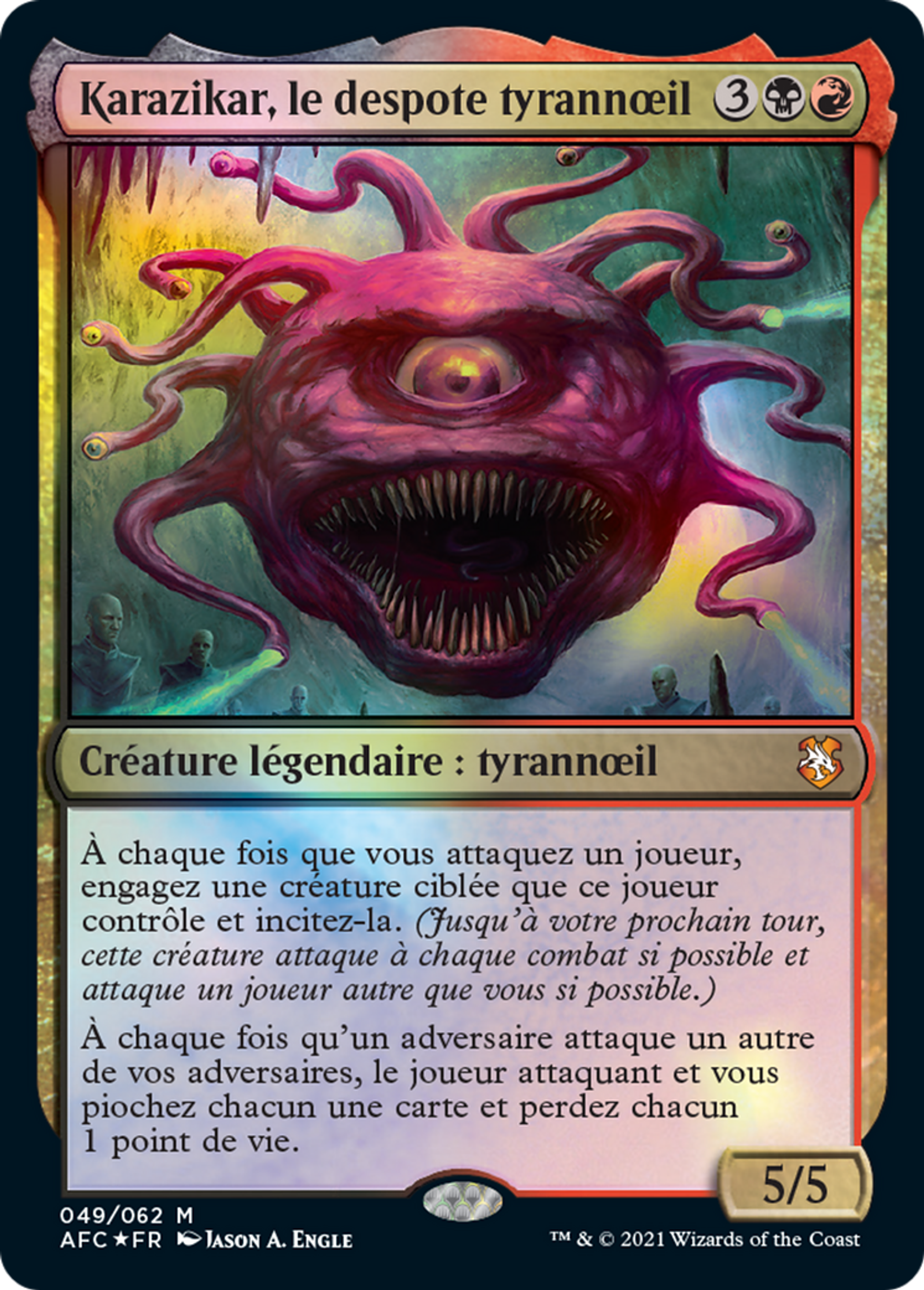 Karazikar, le despote tyrannœil — Forgotten Realms Commander — Magic: The Gathering