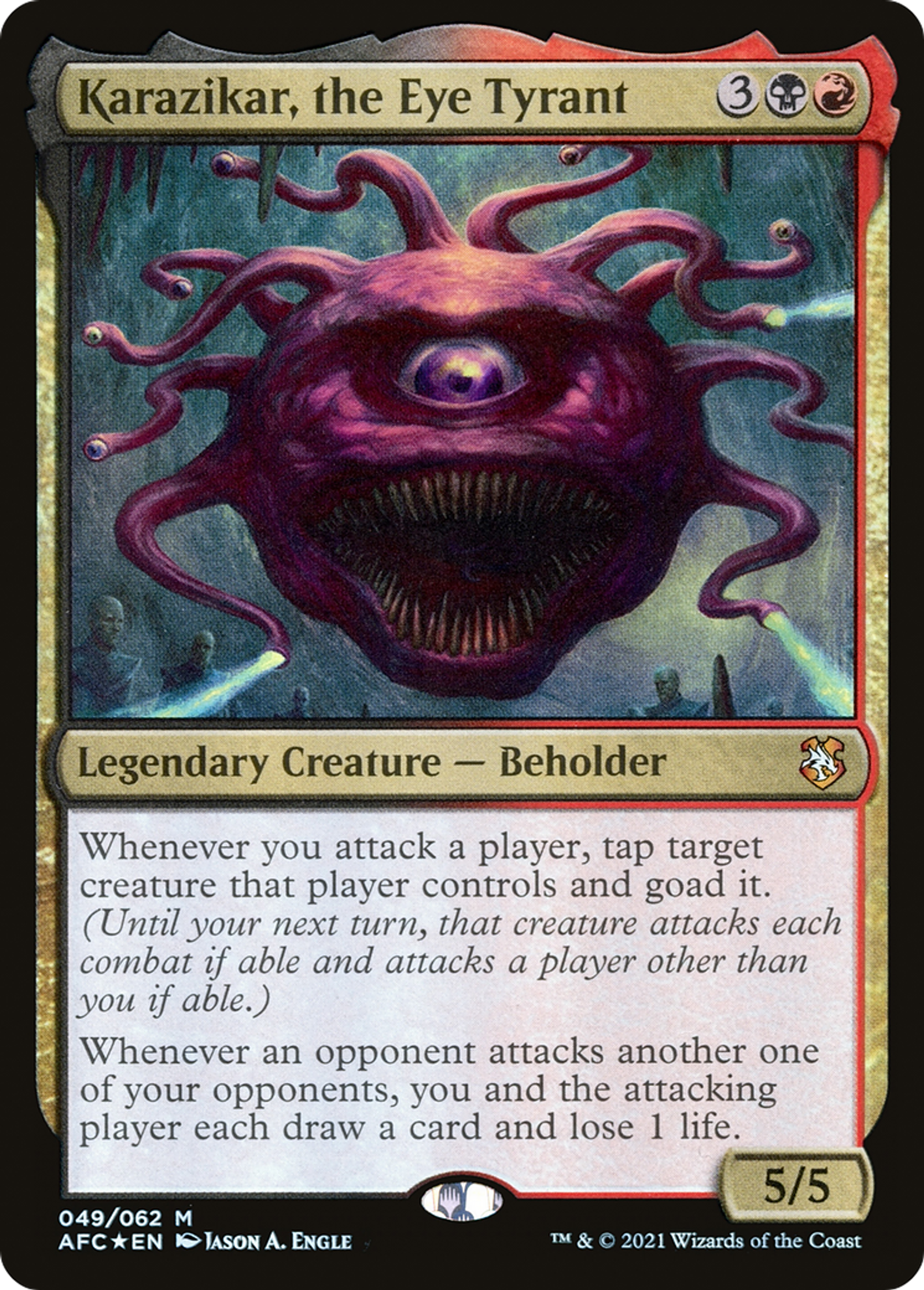 Karazikar, le despote tyrannœil — Forgotten Realms Commander — Magic: The Gathering