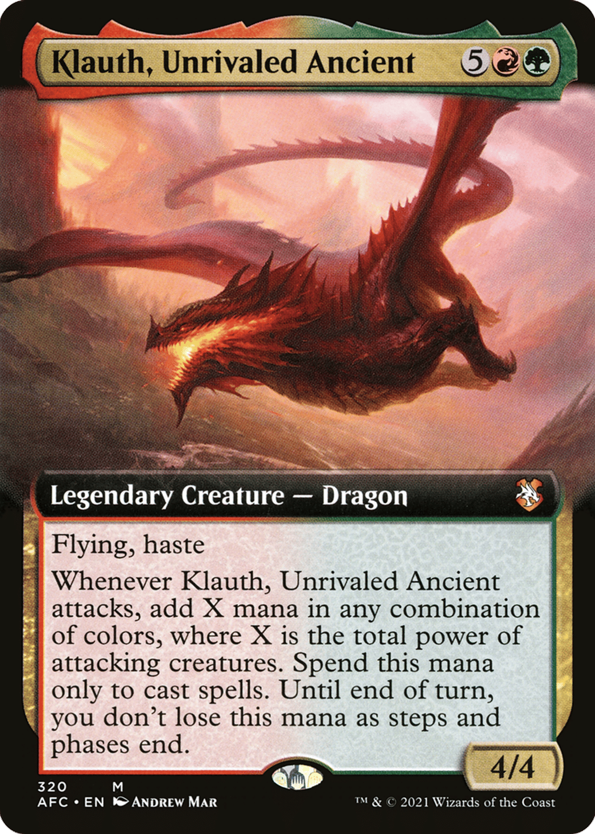 Klauth, Unrivaled Ancient from Forgotten Realms Commander - Magic: The Gathering