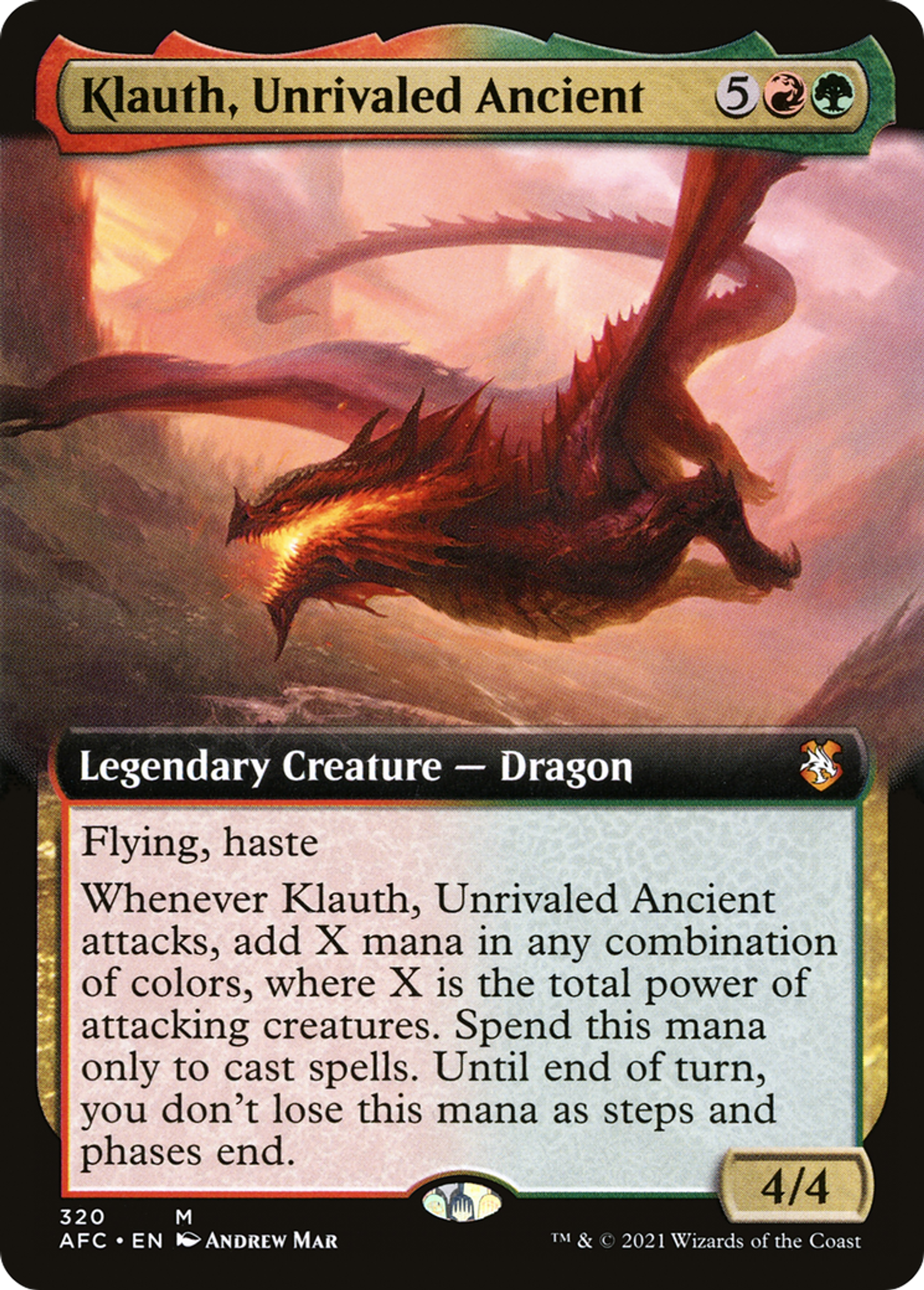 Klauth, Unrivaled Ancient — Forgotten Realms Commander — Magic: The Gathering
