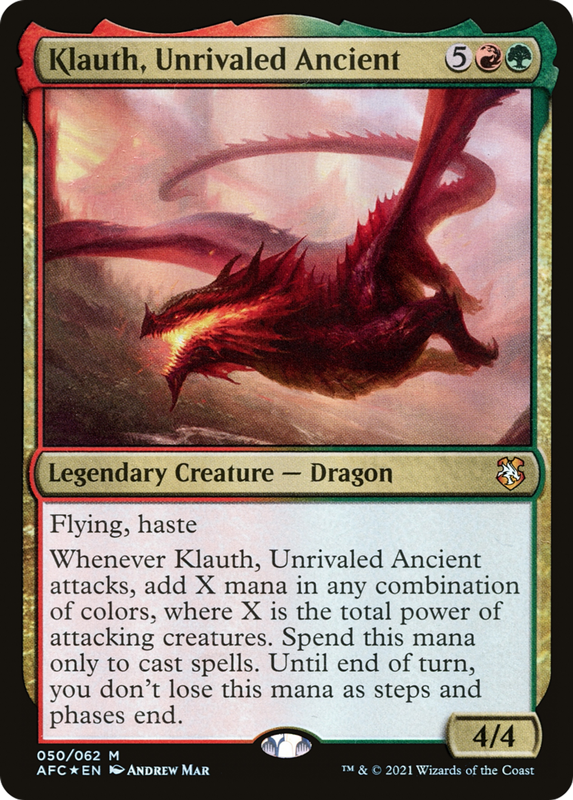 Klauth, Unrivaled Ancient — Forgotten Realms Commander — Magic: The Gathering