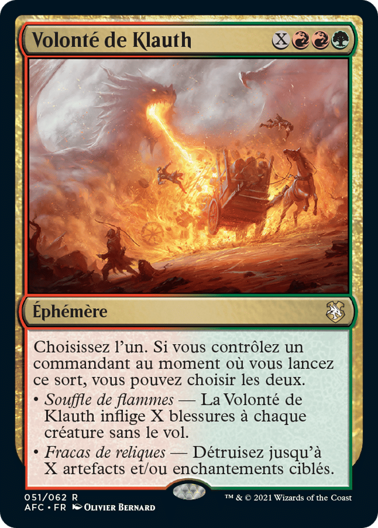 Volonté de Klauth — Forgotten Realms Commander — Magic: The Gathering