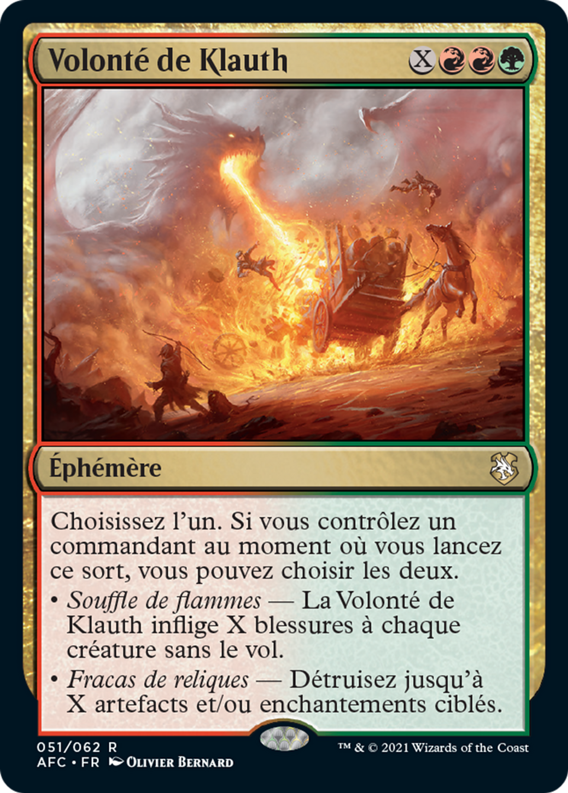 Volonté de Klauth — Forgotten Realms Commander — Magic: The Gathering