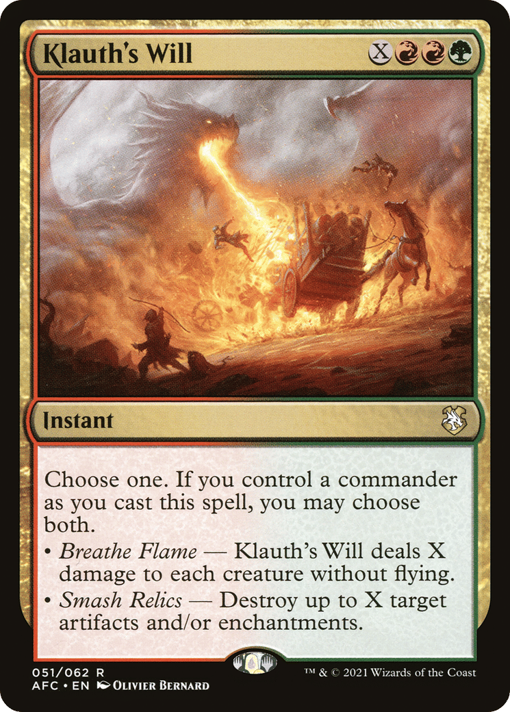 Klauth's Will — Forgotten Realms Commander — Magic: The Gathering