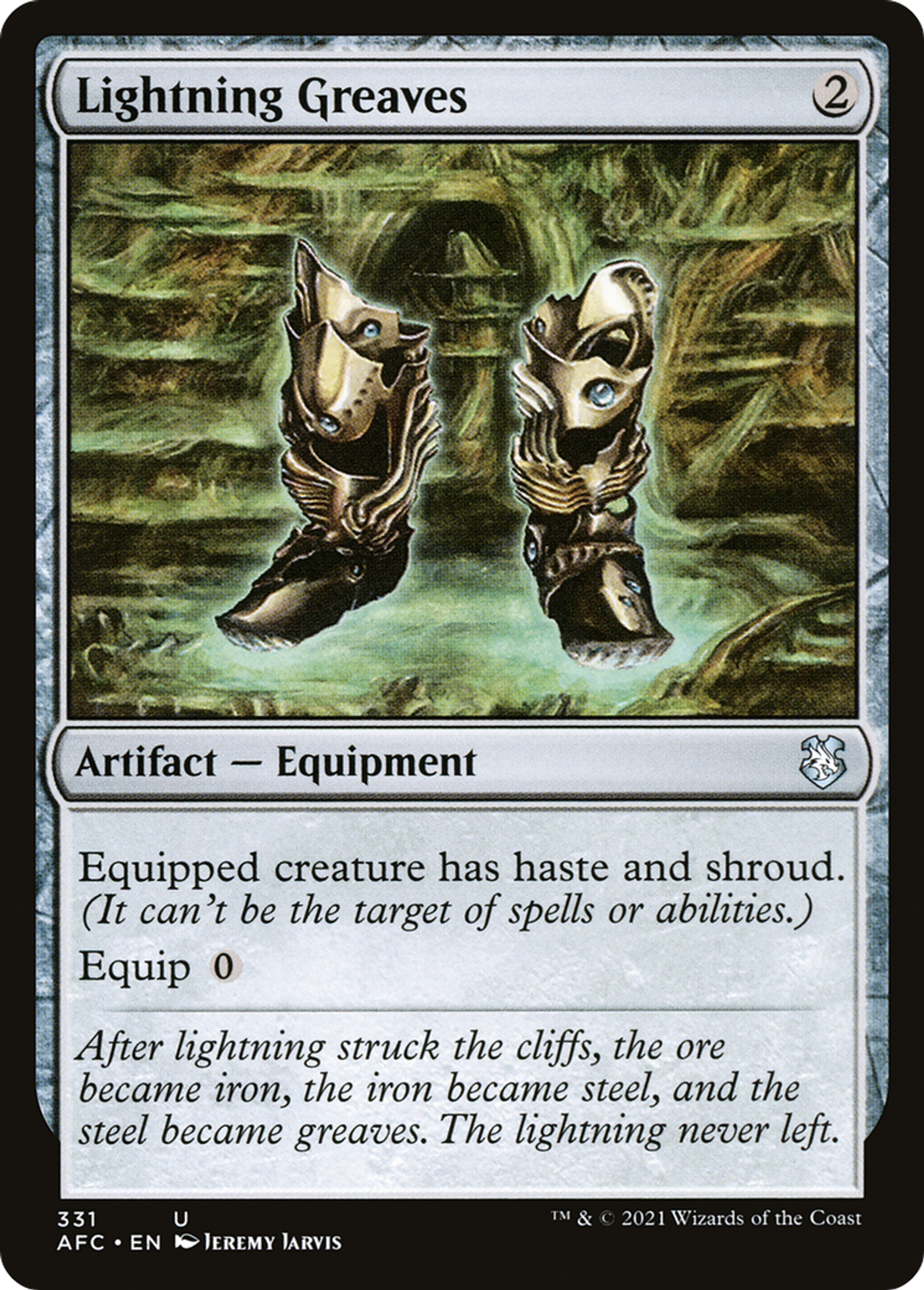 Lightning Greaves — Forgotten Realms Commander — Magic: The Gathering
