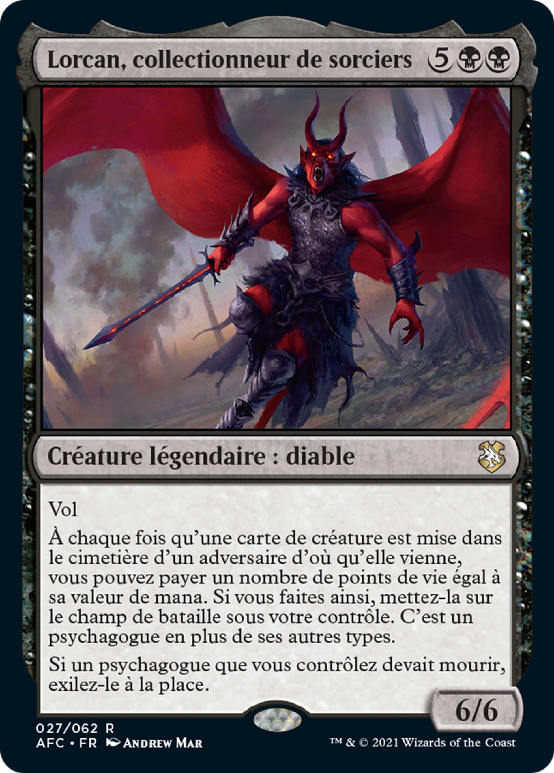 Lorcan, collectionneur de sorciers — Forgotten Realms Commander — Magic: The Gathering