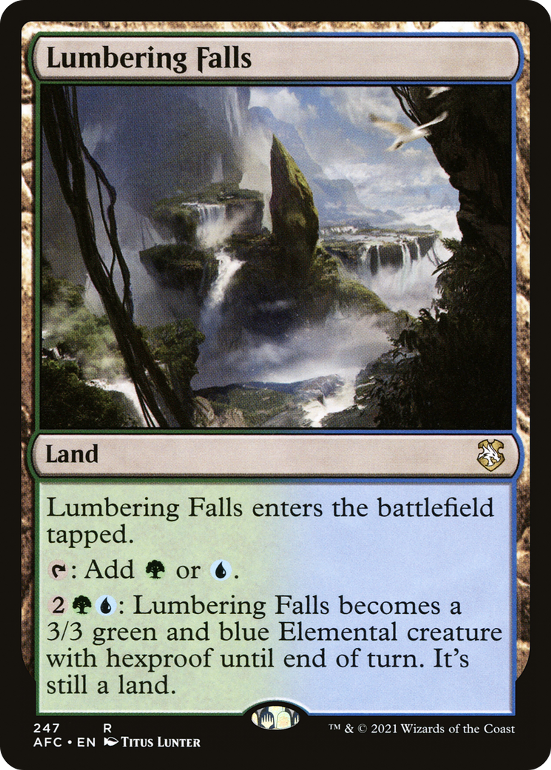 Chutes mugissantes — Forgotten Realms Commander — Magic: The Gathering